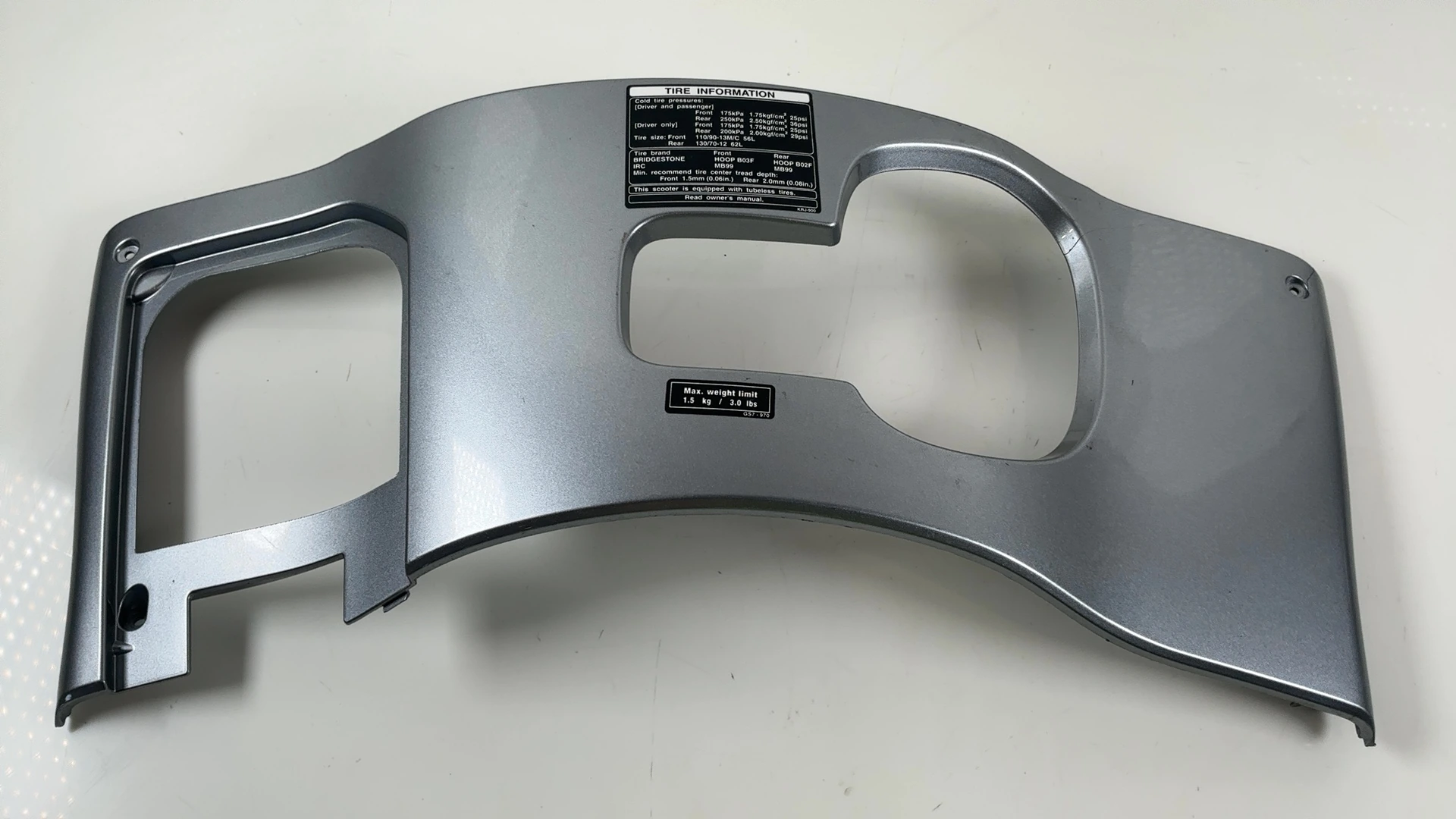 Honda S-Wing FES 125 150 Scooter Panel Inner Cover 2007-2013 OEM 64350-KRJ-7900