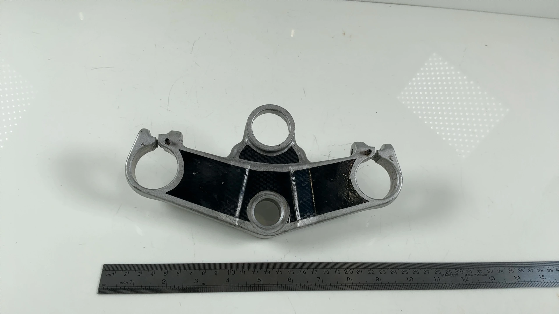 Yamaha FZR600 FZR600R 600cc Upper Fork Bridge Yoke 1989-1993 OEM 3HE-23435-00-00 - Image 5