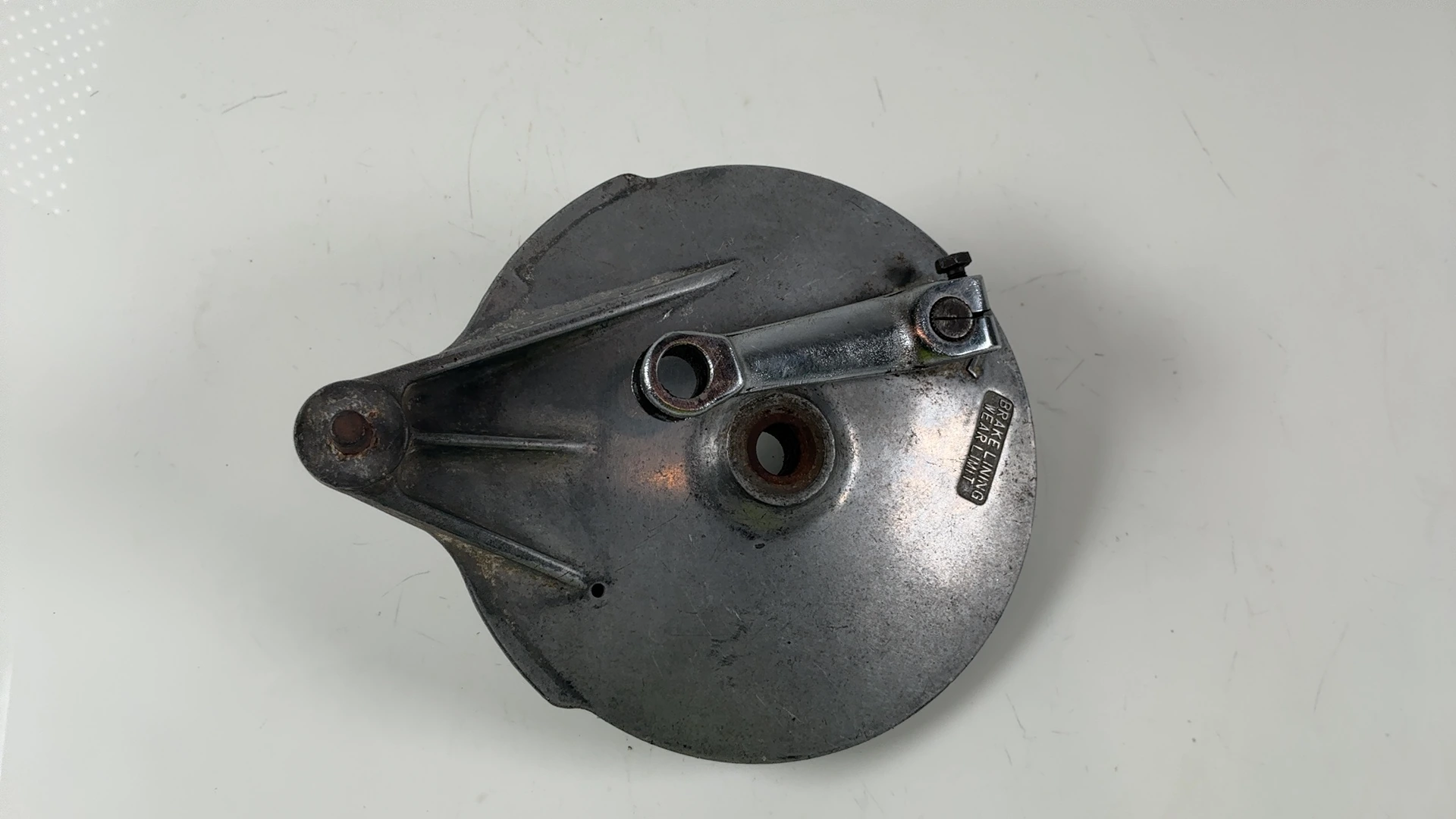 Suzuki GS250 GS250T 250 Rear Wheel Hub Drum Brake Plate 1980-1981 OEM 64210-1130 - Image 6
