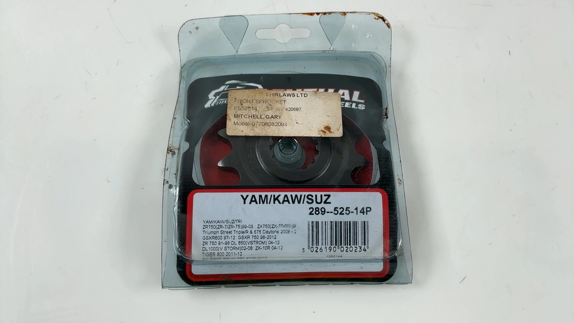 Renthal Suzuki GSXR600 DL650 SV650 289--525-14P 650cc Front Sprocket 1999-2012 - Image 6