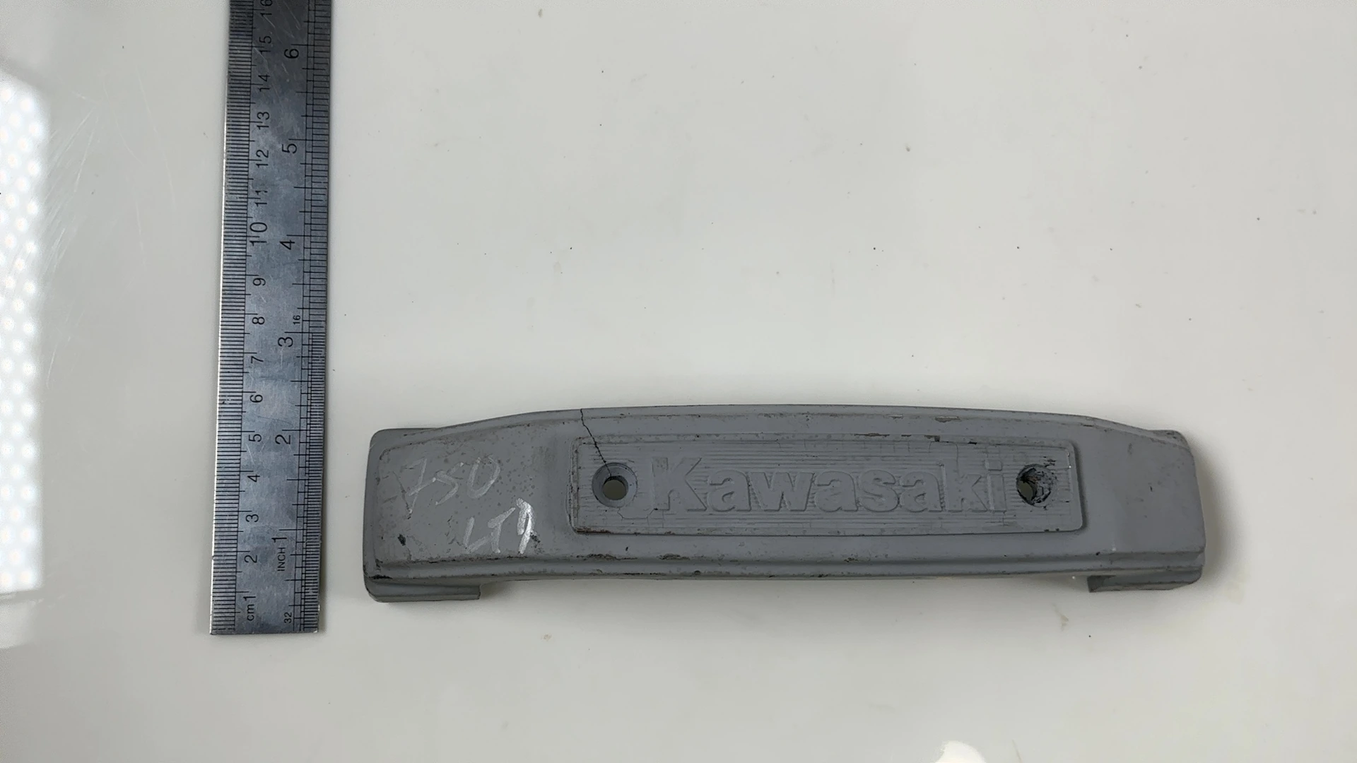 Kawasaki KZ1000 KZ750 KZ550 Front Fork Cover Emblem Trim 1979-83 OEM 44033-1053 - Image 4