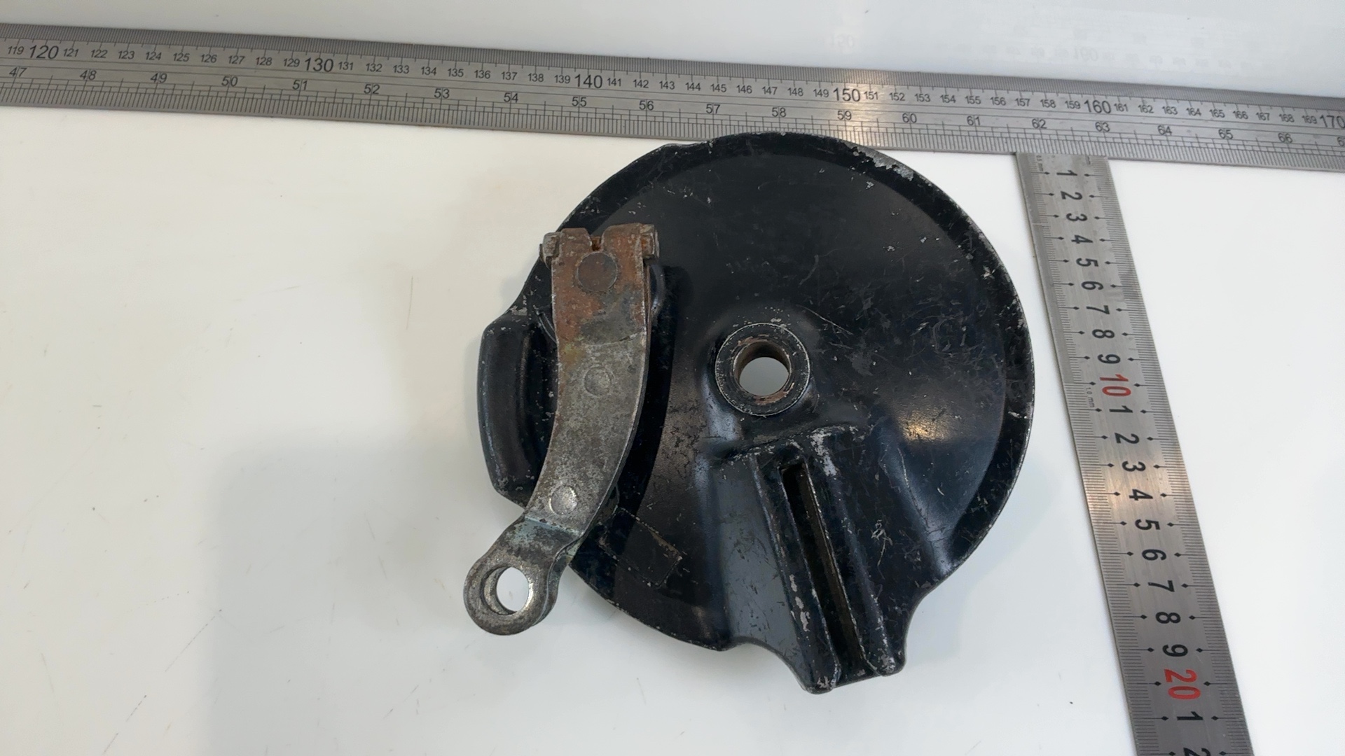Yamaha DT125LC 10V 125cc Rear Brake Plate Panel 1982-1988 OEM 10V-25321-00-35 - Image 4