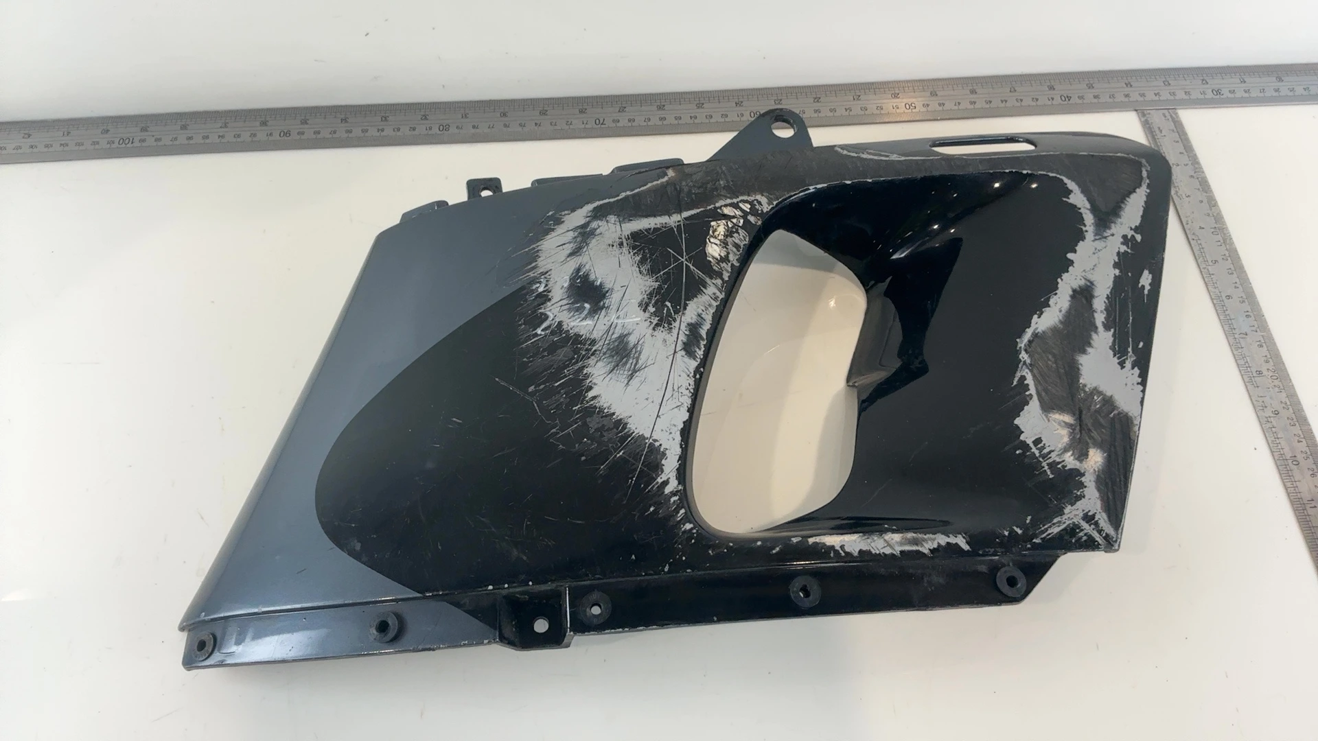 Kawasaki ZZR 600 ZX600E Right Vent Trim Fairing Cover 2003-04 OEM 14090-1291-C4 - Image 3