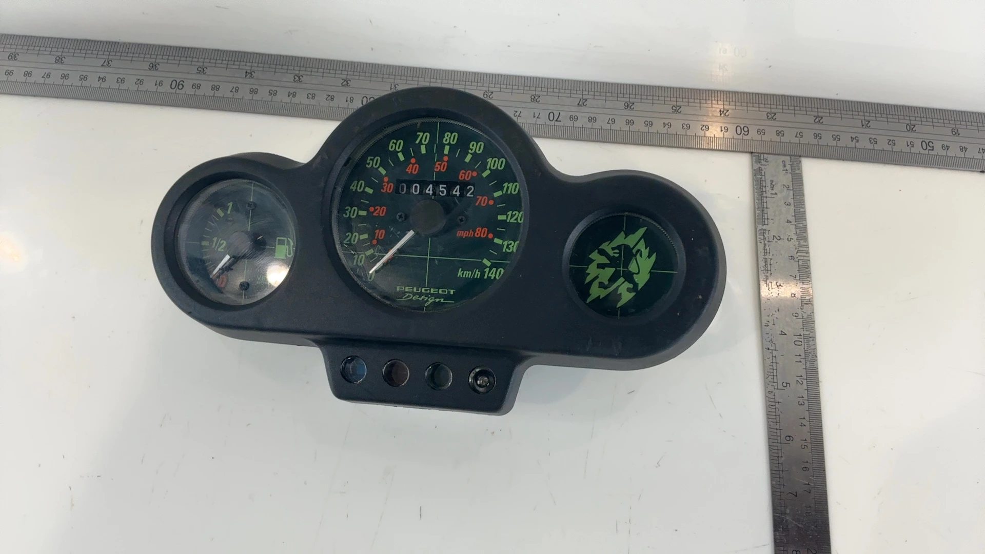 Peugeot Speedfight 2 100 Speedometer Instrument Cluster 1996-2007 OEM 747163 - Image 4