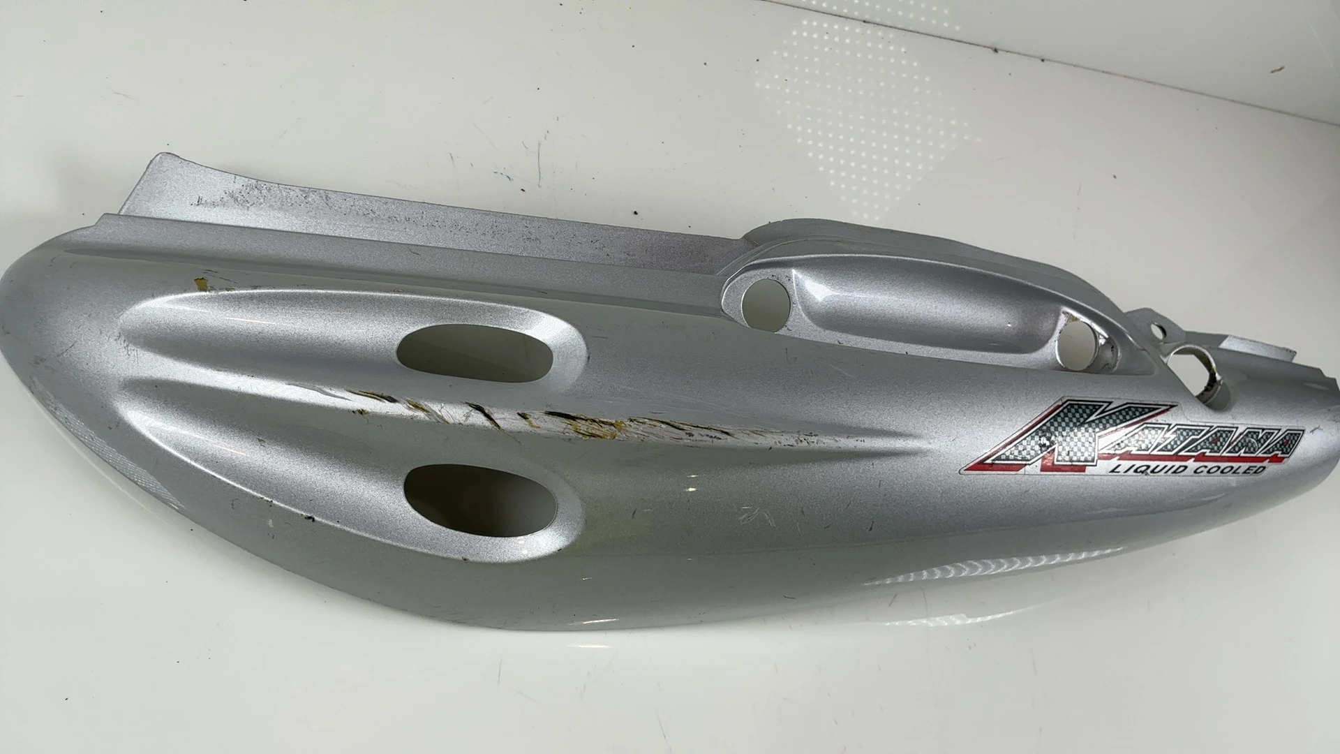 SUZUKI KATANA AY50 50CC REAR LEFT FAIRING COWL 1997-2006 OEM 47211-35E00 - Image 6