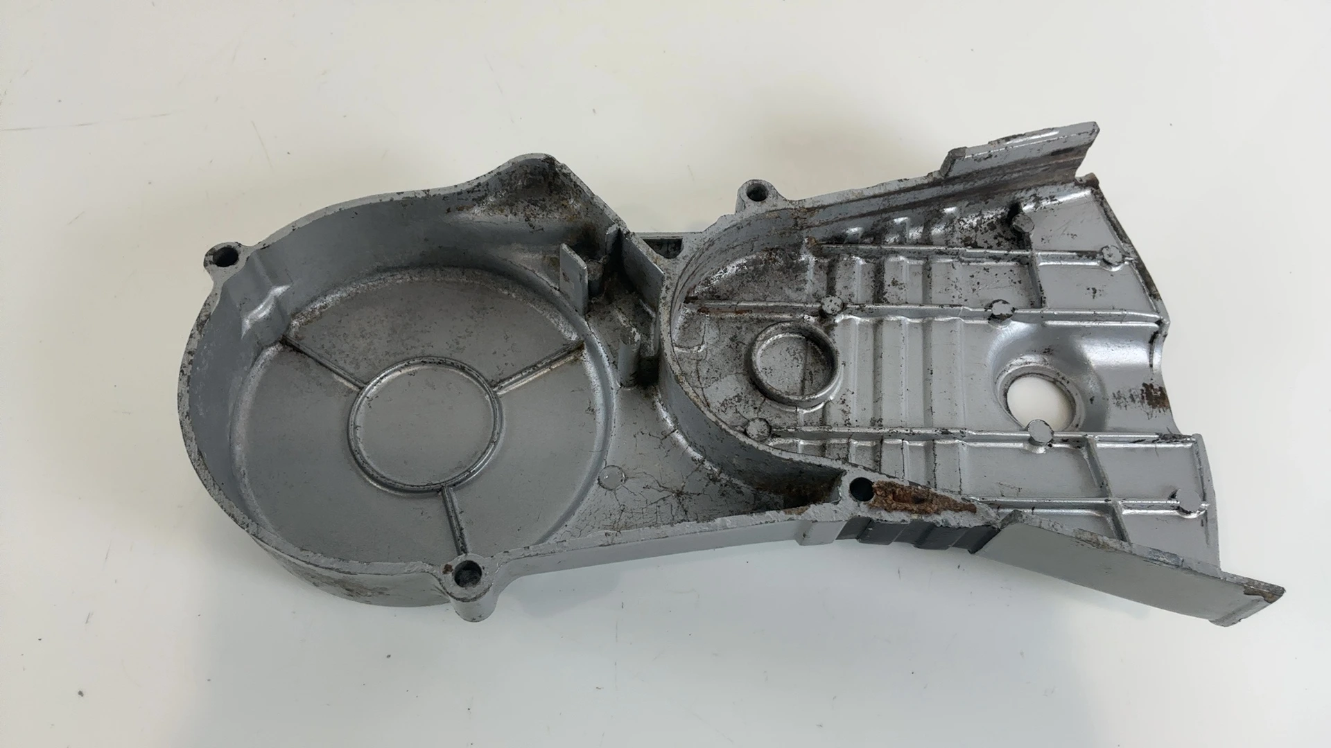 Honda H100 S2 H100S 100cc Left Engine Magneto Cover 1984-1988 OEM 11341-168-000 - Image 2