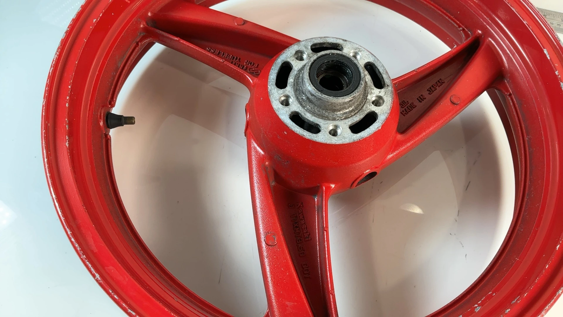 Kawasaki ZZR600 ZX600E 600cc Front Wheel Rim 1993-2004 OEM 41073-1467 F1301 - Image 6