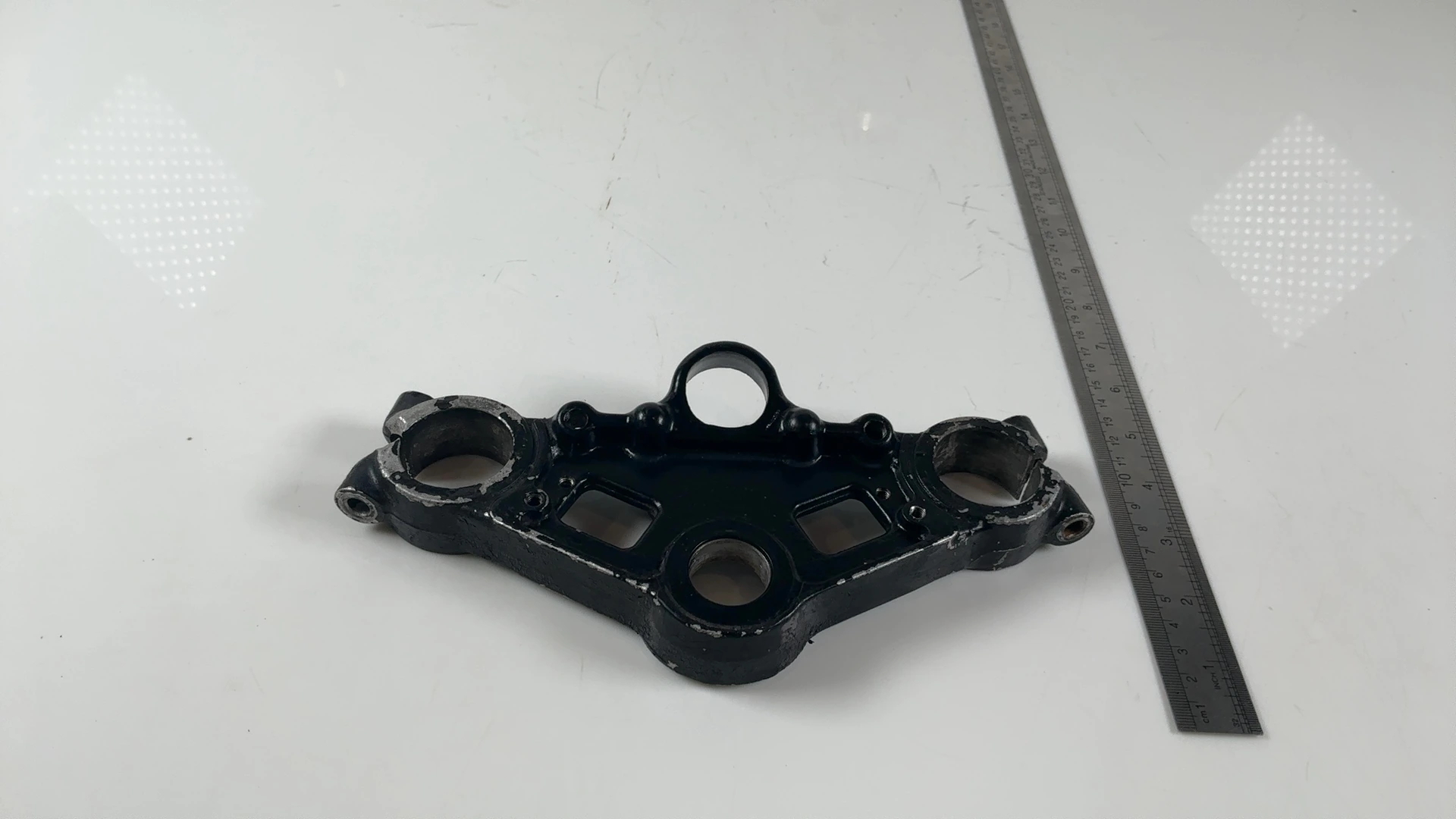 Honda VT250F MC08 250cc Upper Fork Bridge Yoke 1982-1985 OEM 53230-KE7-000 - Image 3