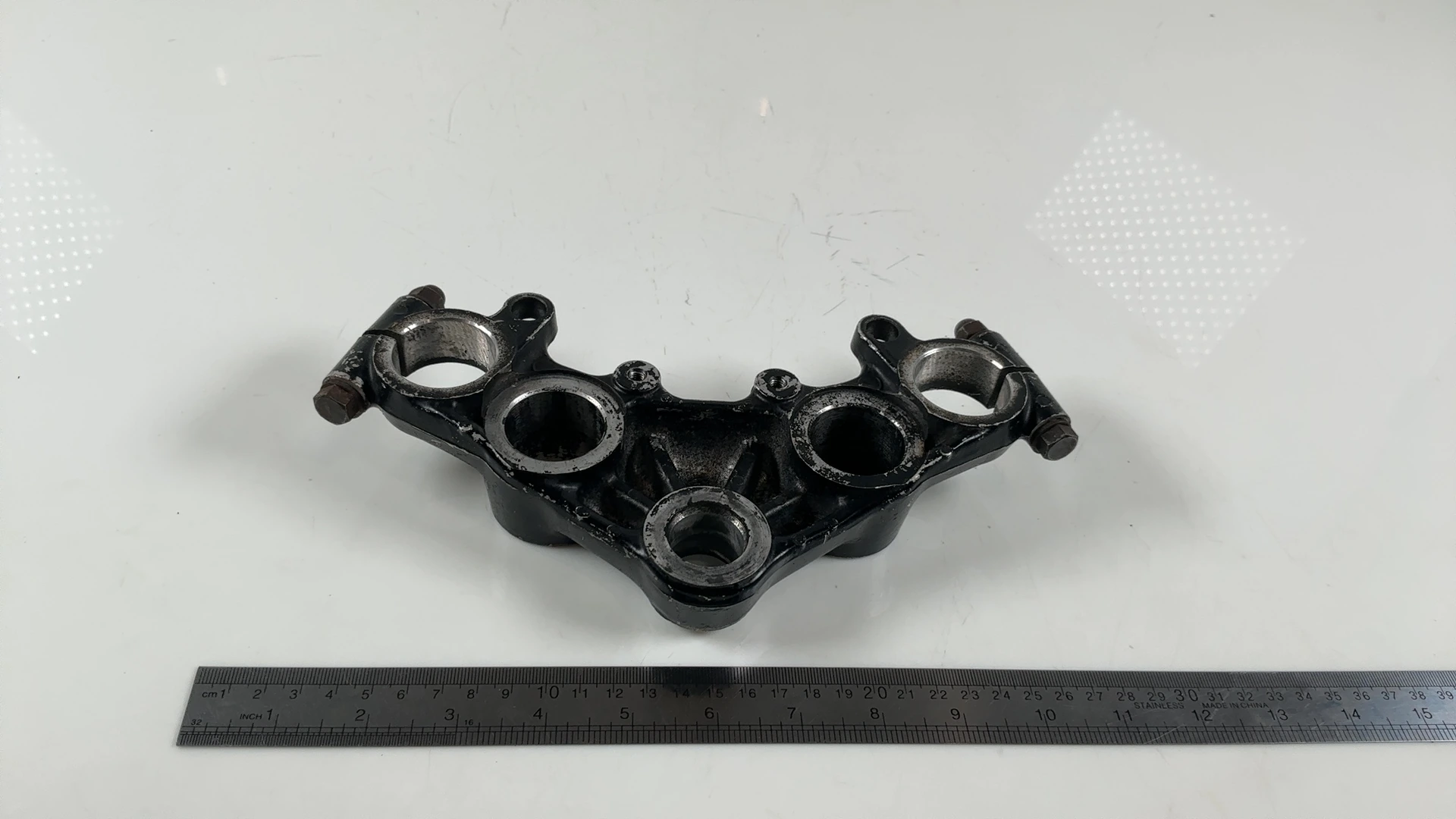 Yamaha XS400 XS400S 400 CC Upper Fork Bridge Yoke 1977-1982 OEM 2L0-23435-00-98 - Image 5