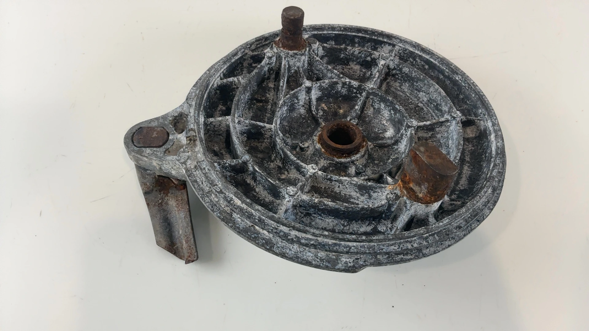 Yamaha XS1 XS650 653cc Rear Brake Drum Plate 1970-1971 OEM 256-25321-00 - Image 2