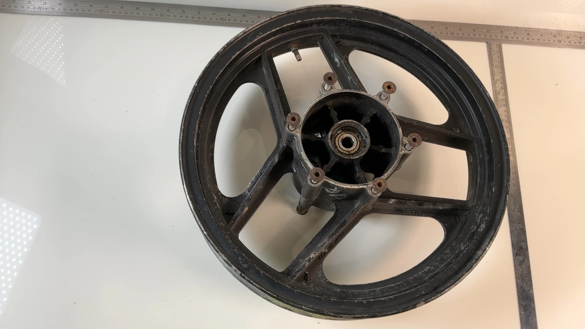 Kawasaki GPZ1000RX ZX1000 1000cc Rear Wheel Rim 1986-1988 OEM 41073-1312-R2 - Image 3