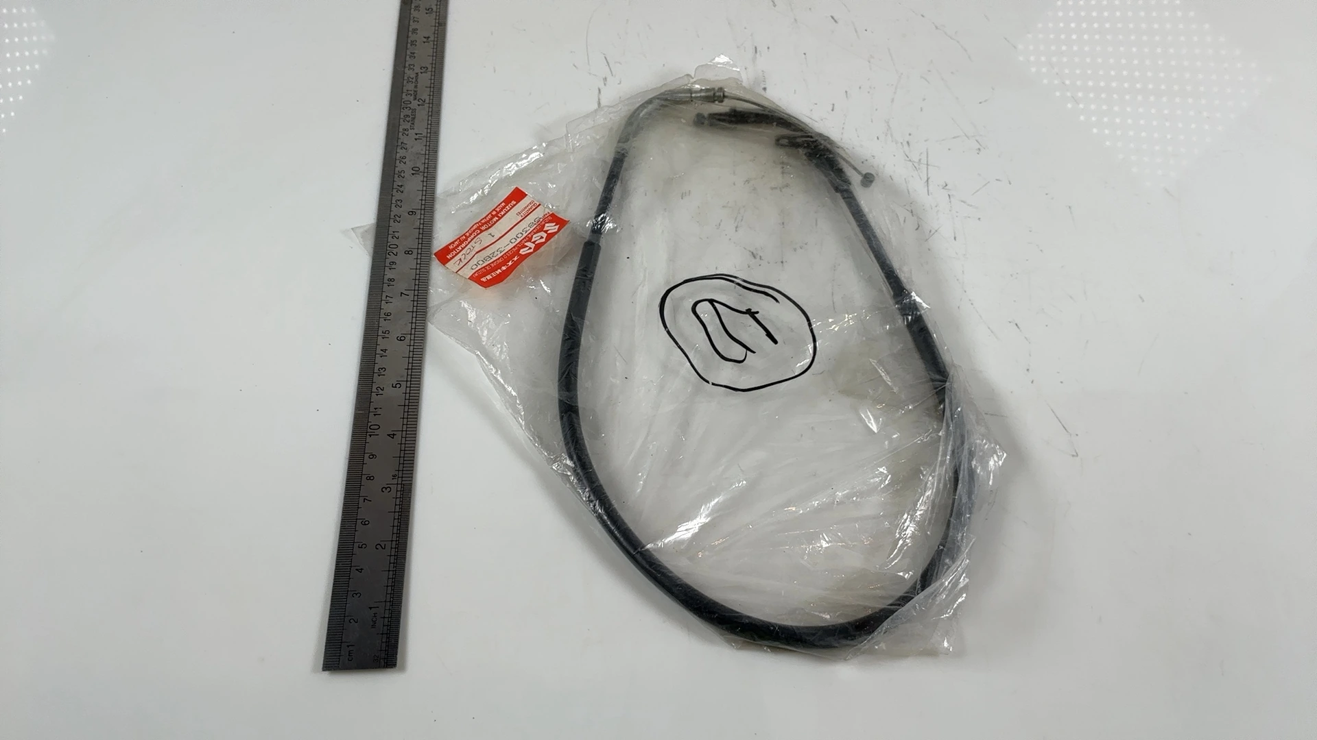 Suzuki GSX-R400 GSX-R400H 400cc Throttle Cable 1987 OEM 58300-32B00 - Image 4