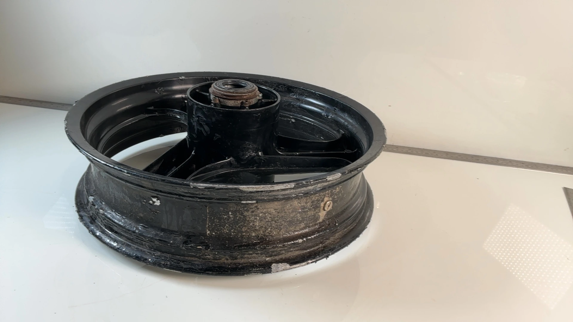 APRILIA RS 125 125CC REAR WHEEL RIM 1995-1998 OEM AP8125950 GRIMECA - Image 6