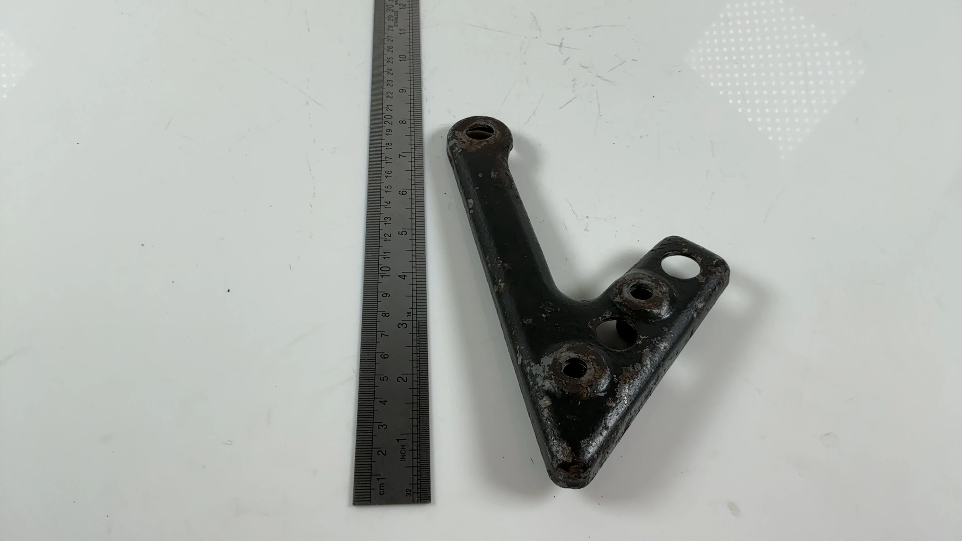 Honda FT500 Ascot PC07 500cc Front Left Footpeg Bracket 1982-1983 50642-MC1-000 - Image 4