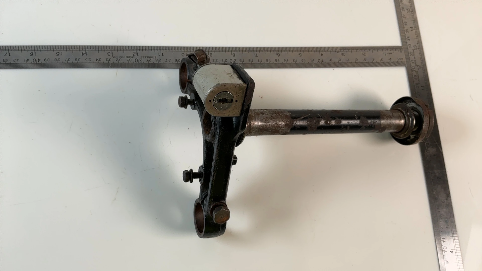 Honda XL70 XL-70 70cc Lower Triple Tree Stem Clamp 1974-1976 OEM 53200-118-770B - Image 3