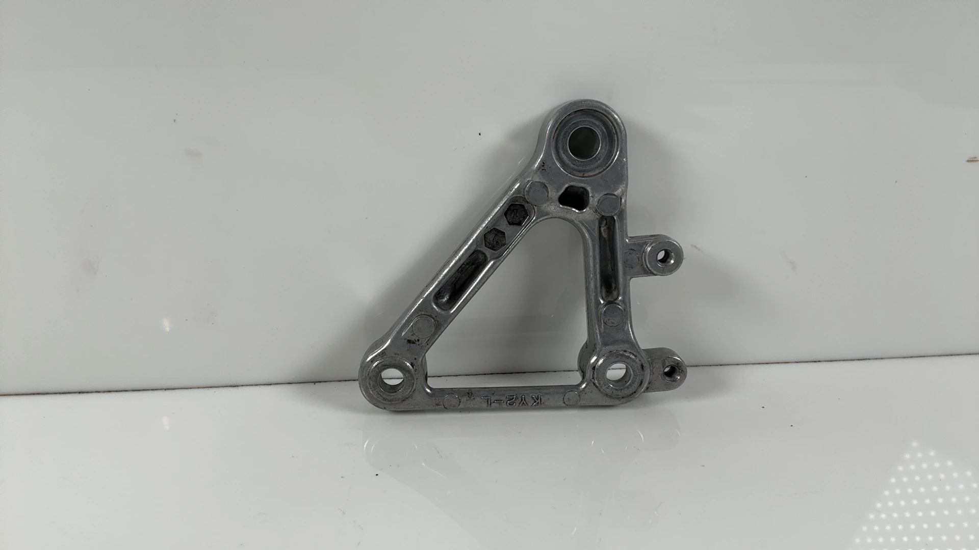 Honda CBR400RR NC23 400cc Left Front Footrest Bracket 1987-89 OEM 50700-KY2-710 - Image 2