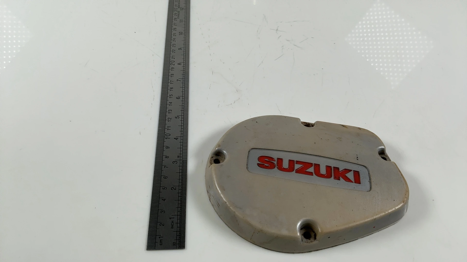 Suzuki GP100 GP125 100cc 125cc Magneto Inspection Cover 1978-82 OEM 11381-39101 - Image 4