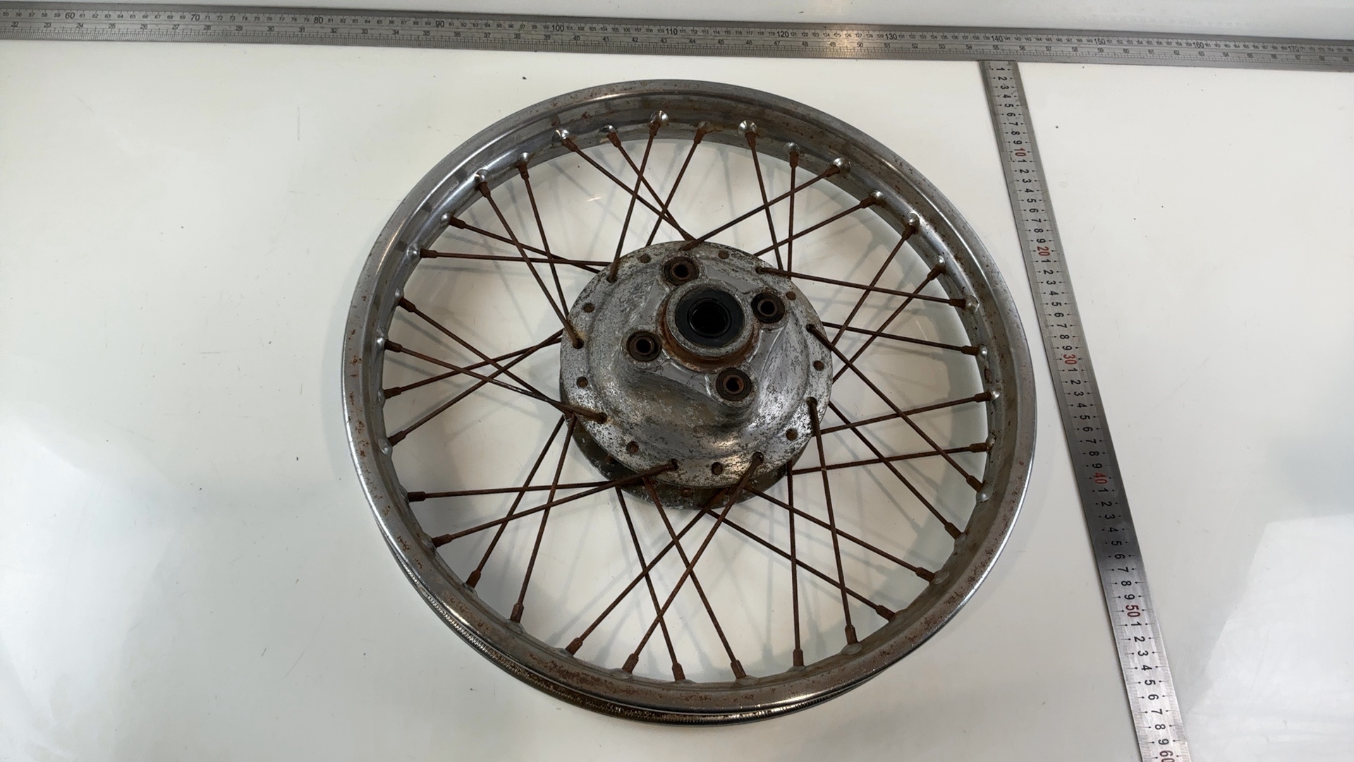 Honda CB200T CB200 200cc Rear Wheel Rim Hub 1974 OEM 42601-354-000 - Image 4