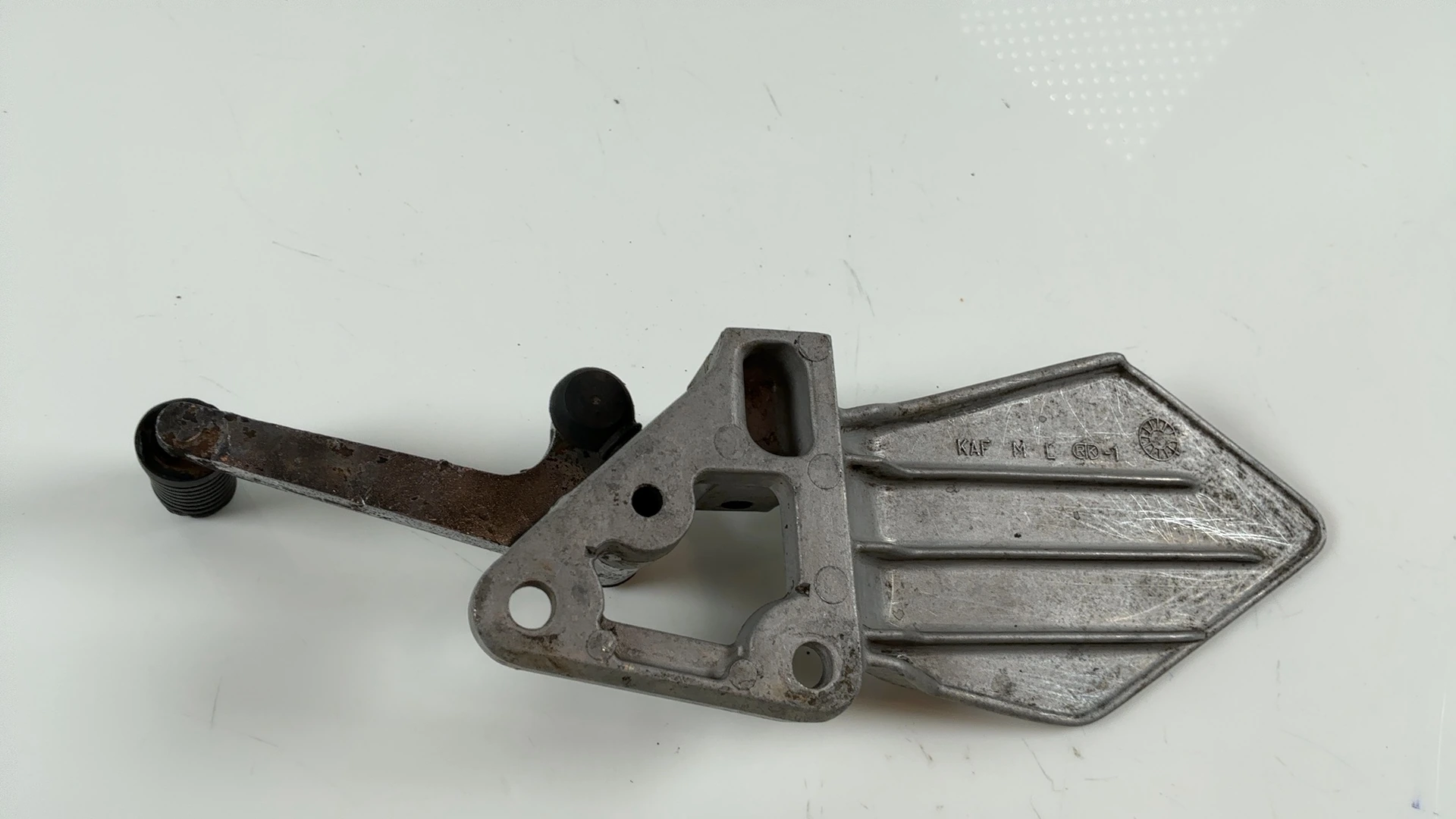 Honda CB-1 CB400F 400cc Front Left Footrest Bracket 1989-1991 OEM 50700-KAF-000 - Image 2