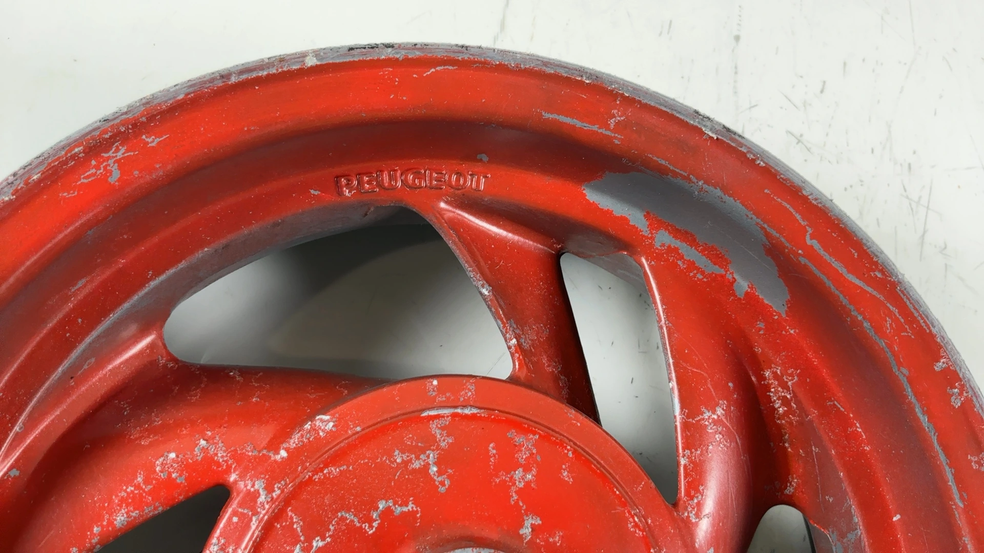 Peugeot Zenith 50 Front Wheel Rim 1994-1999 OEM 733628GW 2.5x10 - Image 6