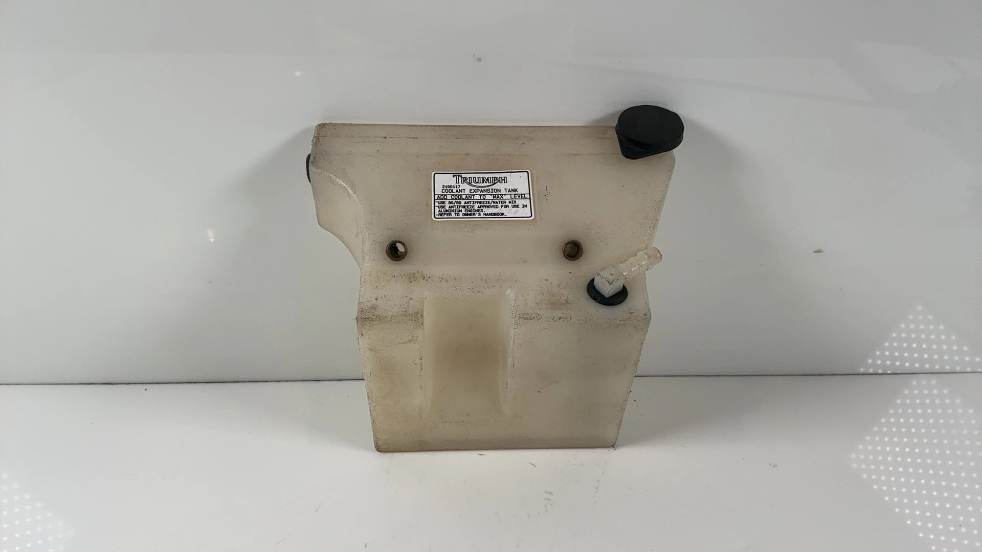Triumph Trident 900 T300 900cc Coolant Reservoir Tank 1991-98 OEM 2100117-T0301 - Image 1