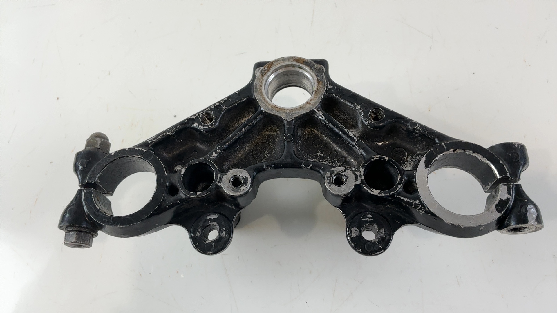 Yamaha RD125LC 10W 125cc Upper Triple Clamp 1982-1987 OEM 10W-23435-00-98 - Image 3