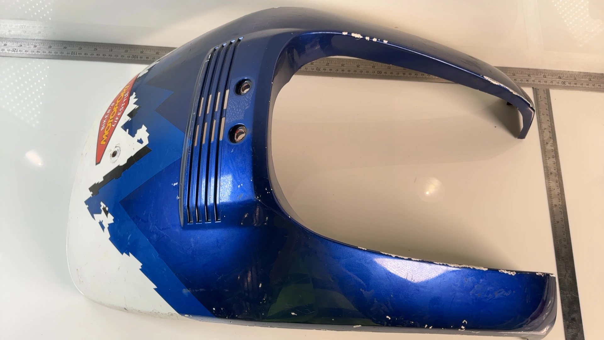 Honda Super Tact AF09 50cc Front Leg Shield Fairing 1984-1987 OEM 64301-GBL-7000 - Image 3