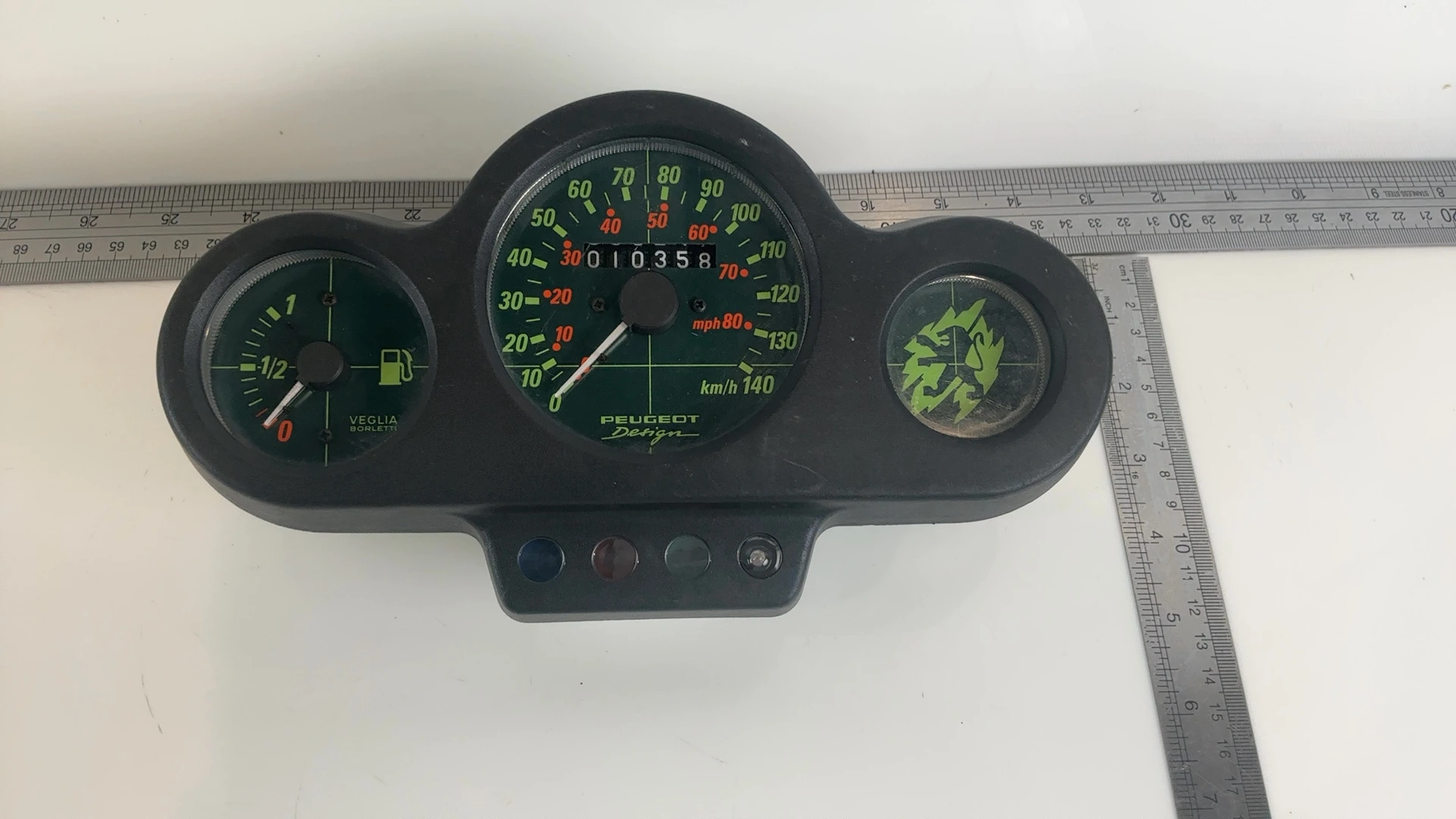 Peugeot Speedfight 1 100 CC Speedometer Gauge Cluster 1997-2000 OEM 738721 - Image 3