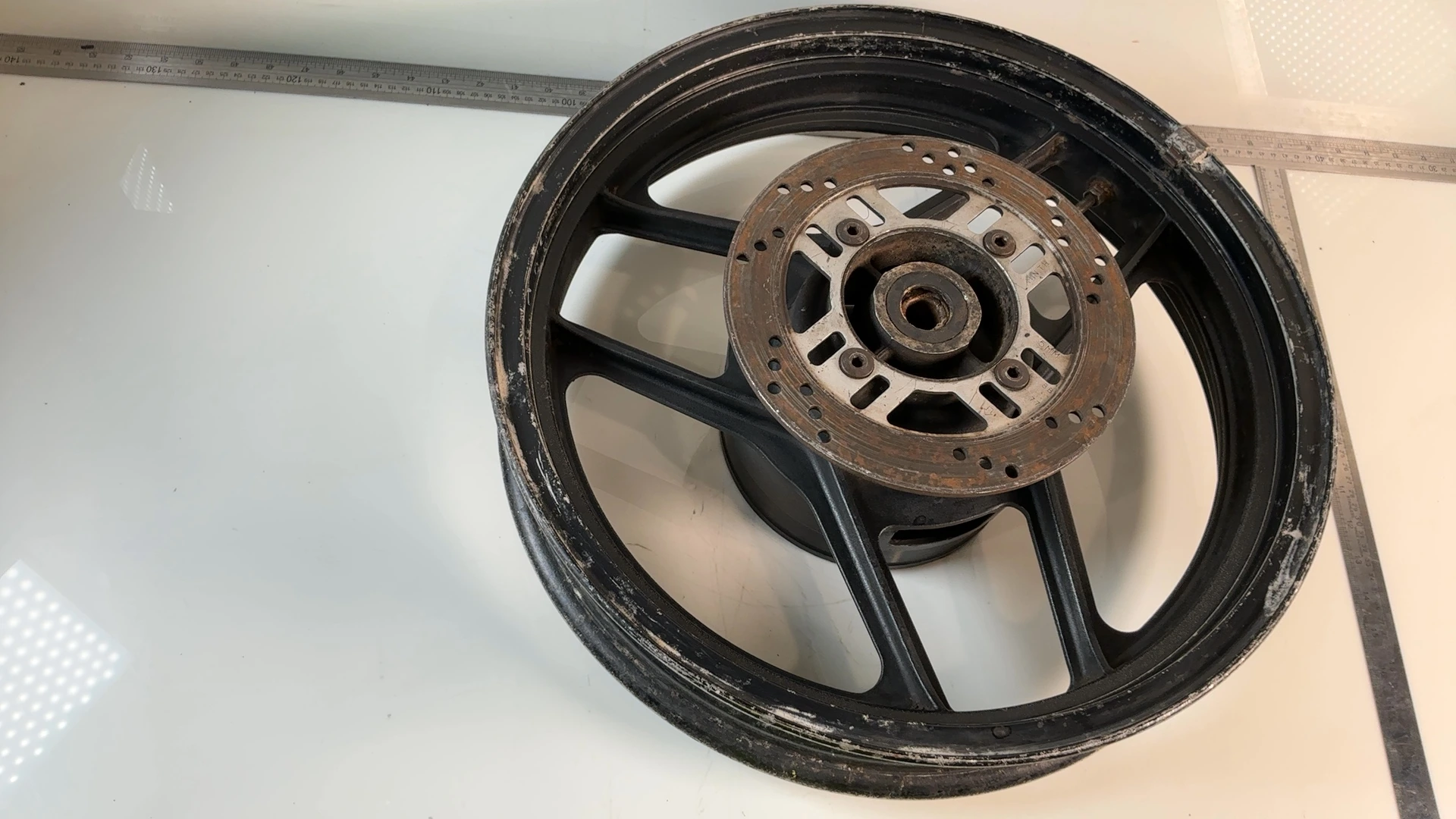 Kawasaki GPX750R ZX750F 750cc Rear Wheel Rim 1987-1990 OEM 41073-1345-R2 R1200 - Image 3