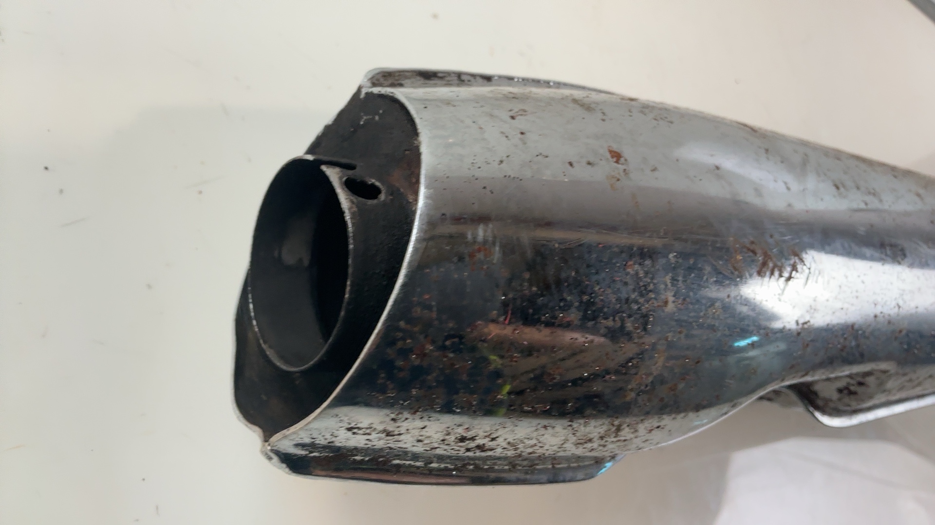 Suzuki Titan T500 500cc Left Exhaust Muffler 1968-1975 OEM 14302-15301 - Image 5