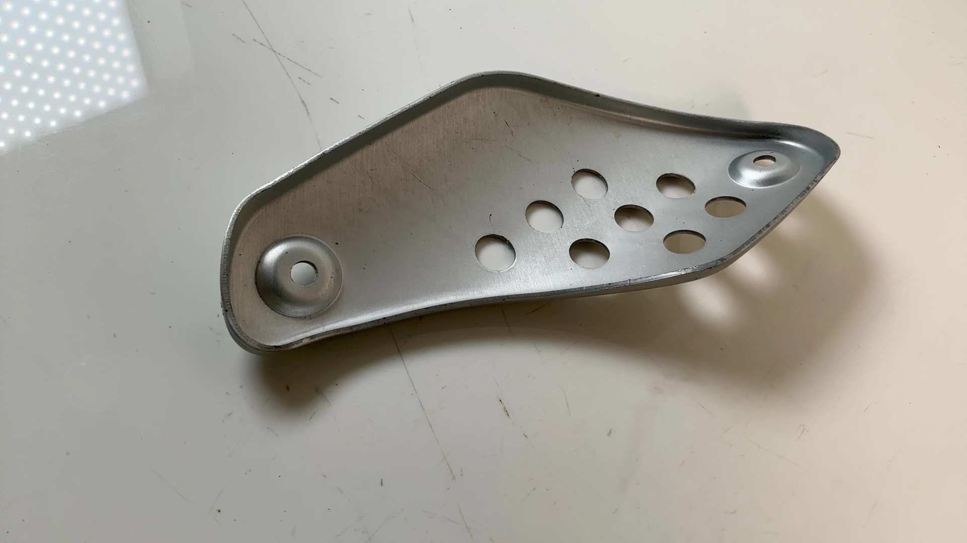 BMW F650GS R13 650cc Right Exhaust Muffler Heat Shield 2000-2007 OEM 18122343584 - Image 4