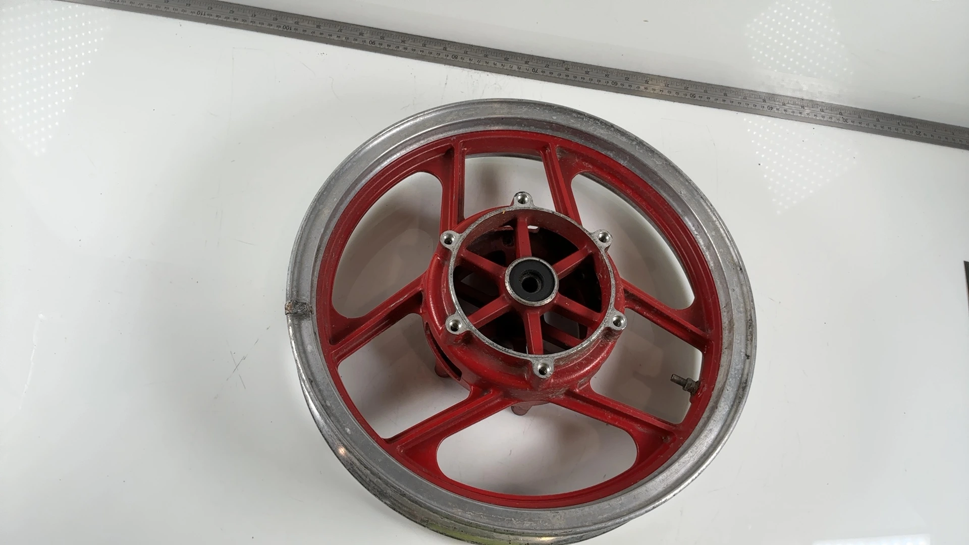 Kawasaki Ninja ZX600C 600 Front Wheel Rim 1988-97 OEM 41073-1360-X4 Asahi F1205 - Image 10