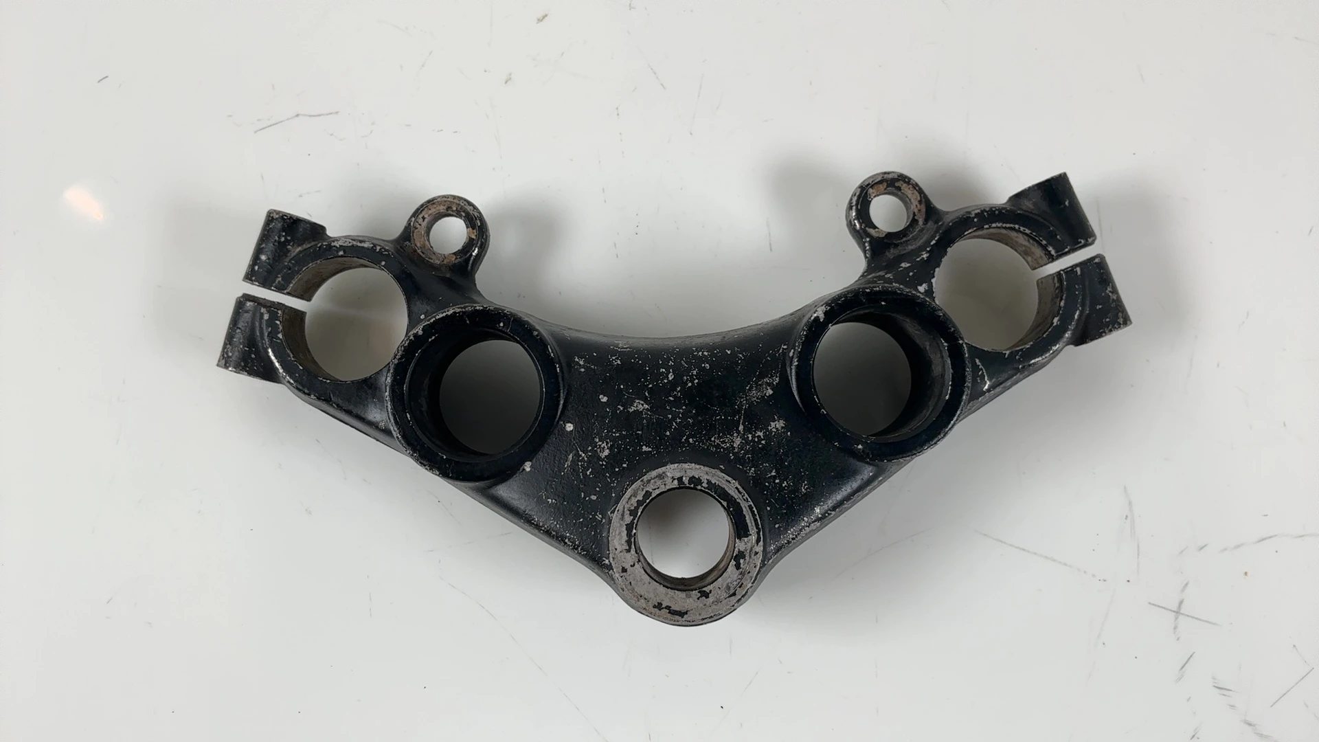 Yamaha XS400 Maxim 12R 400cc Upper Triple Tree Clamp 1982 1983 OEM 12R-23435 - Image 2