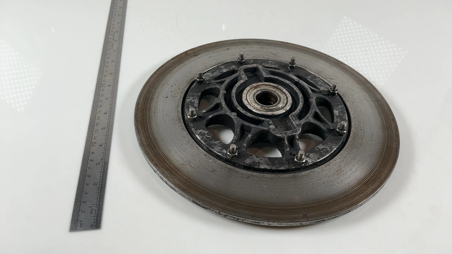 Yamaha XS650 XS2 650cc Front Brake Disc Rotor Assembly 1972 OEM 306-25831-00-00 - Image 4