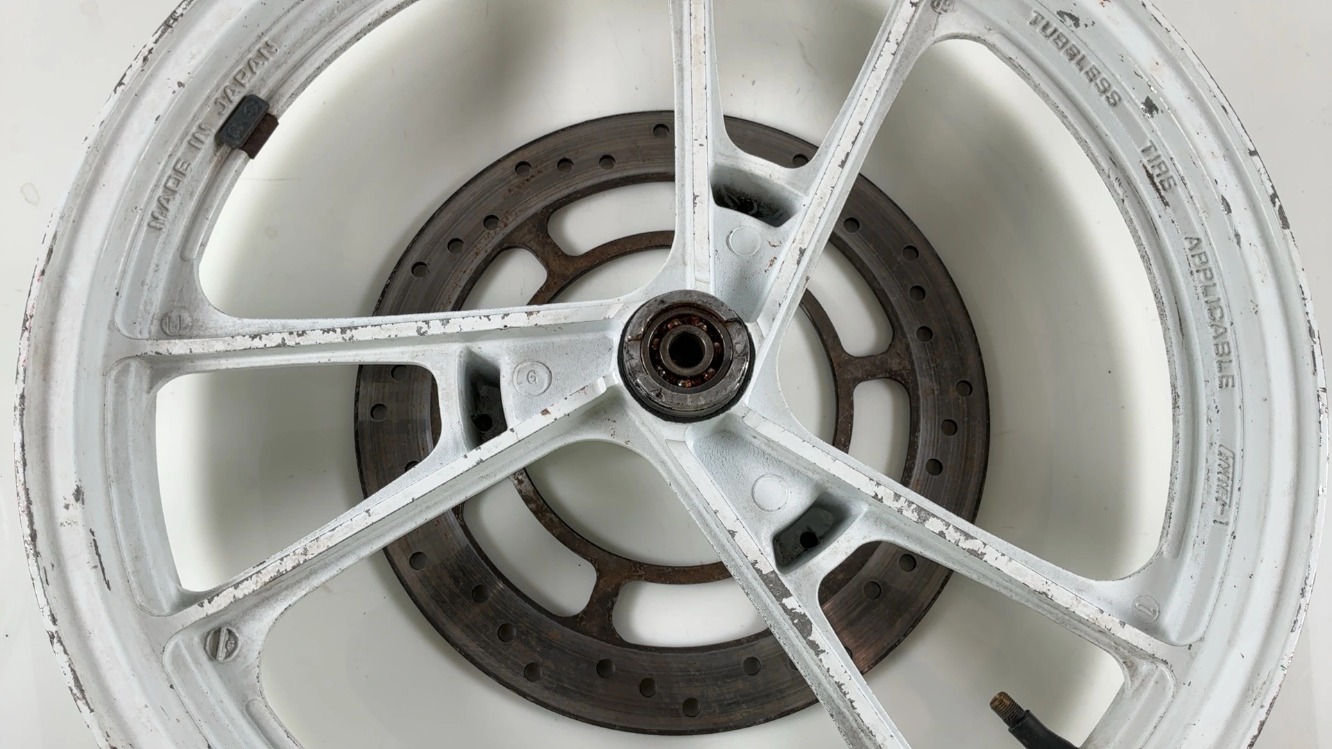 Suzuki RG125 RG80 Gamma NF12A 125cc Front Wheel Rim 1985-91 OEM 54111-36A02-28W - Image 10