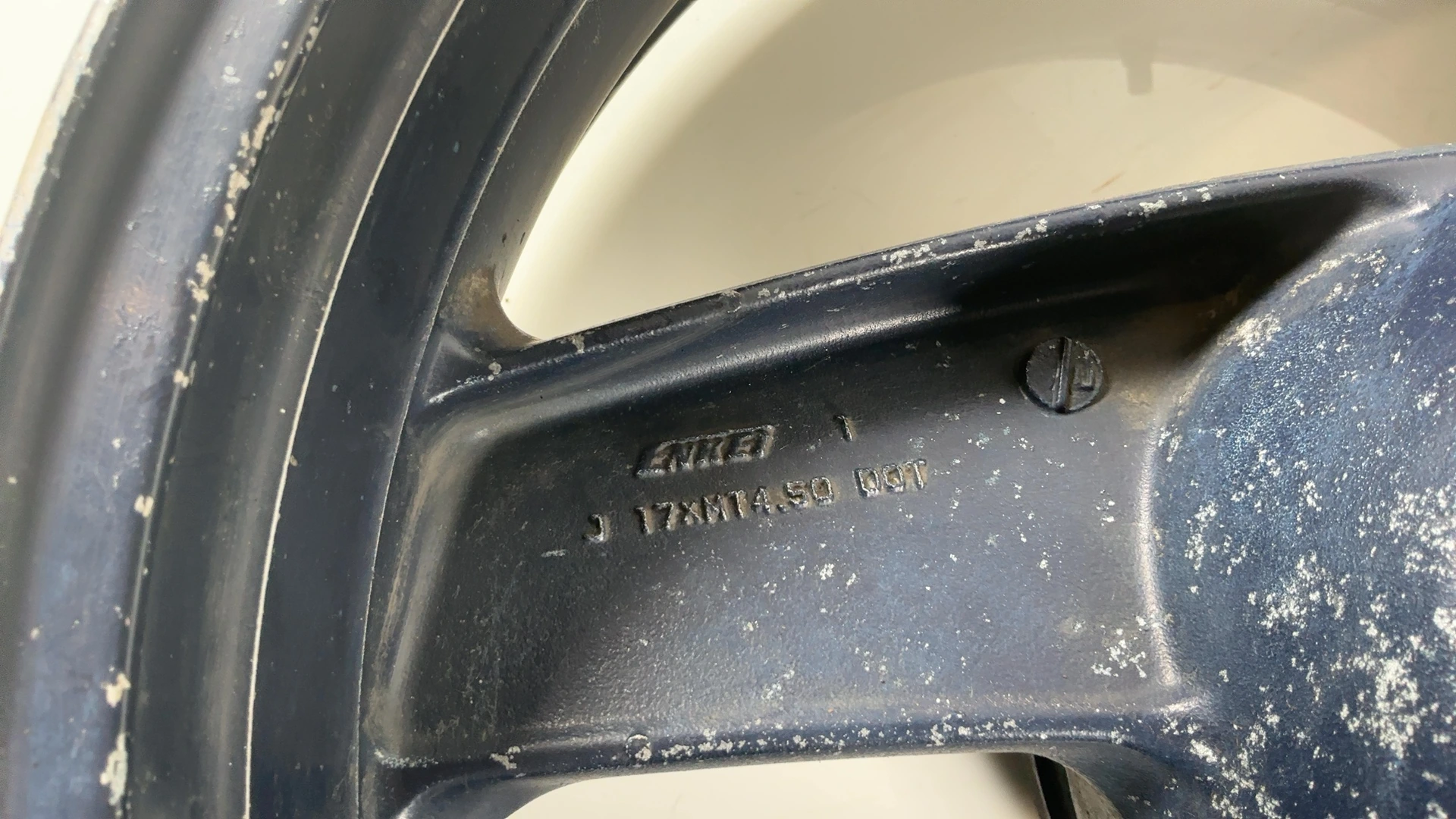 Kawasaki ZZR600 ZX600E 600cc Rear Wheel Rim 1993-2004 OEM 41073-1521-CJ Enkei - Image 7