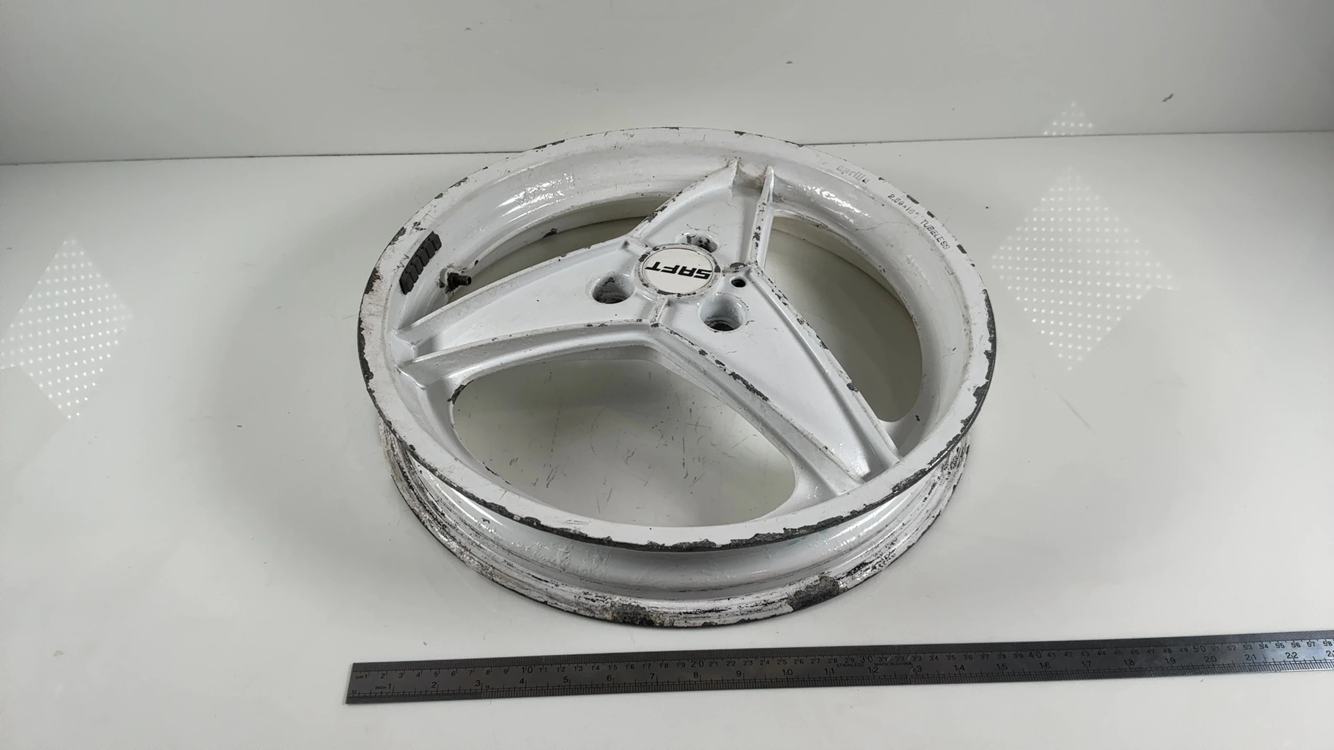 Aprilia AF1 Project 108 125cc Rear Wheel Rim 1986 1987 OEM 8101683 - Image 5