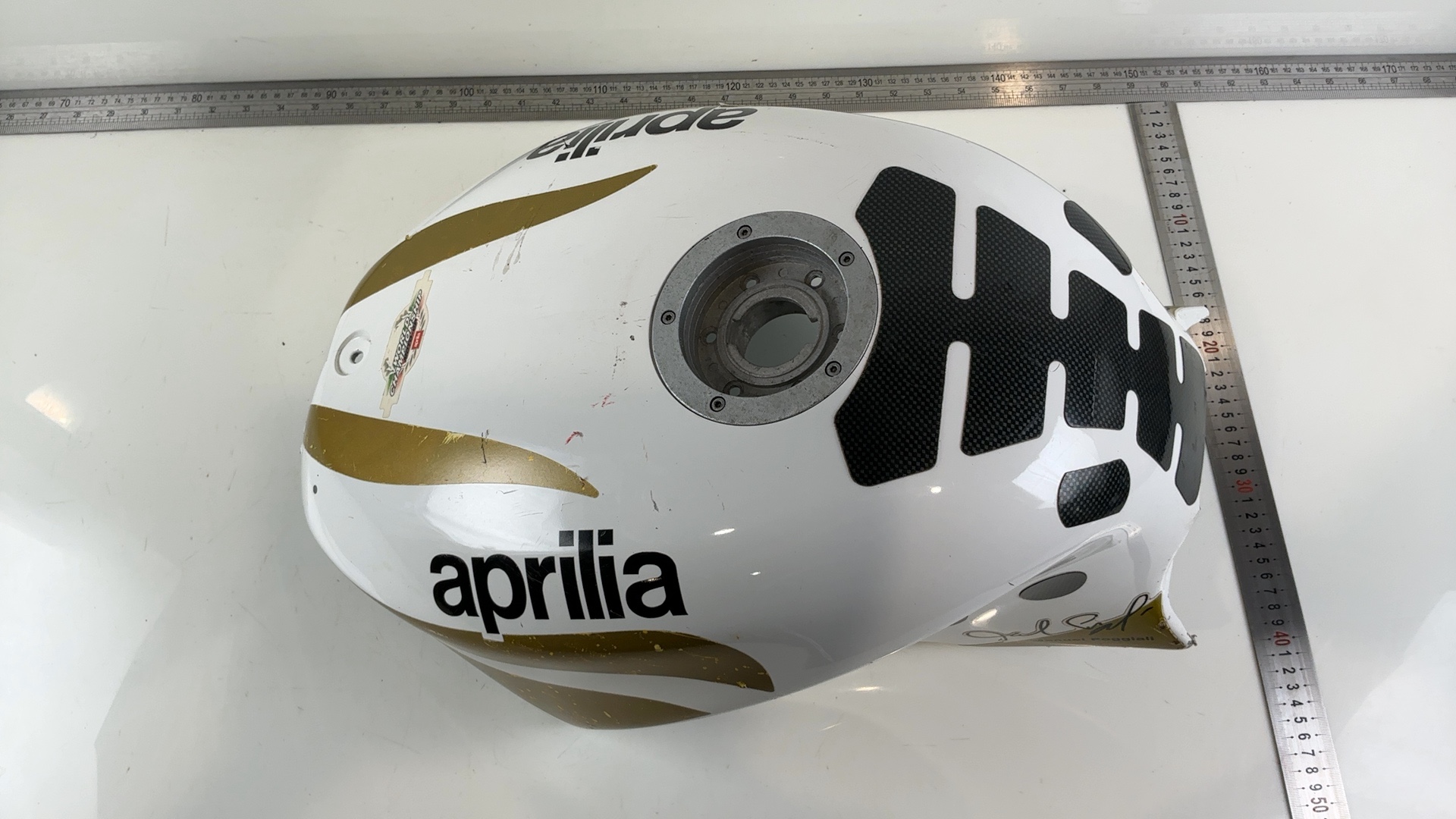 Aprilia RS 50 RS50 50cc Fuel Gas Tank Cover Fairing 1999-2005 OEM 103054 - Image 2