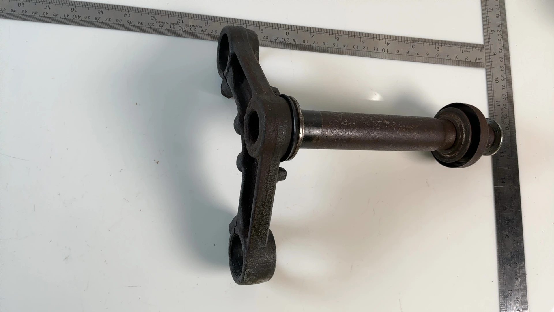 Yamaha XS360 XS400 Lower Triple Tree Stem Clamps 1976-1977 OEM 1L9-23340-00-90 - Image 3