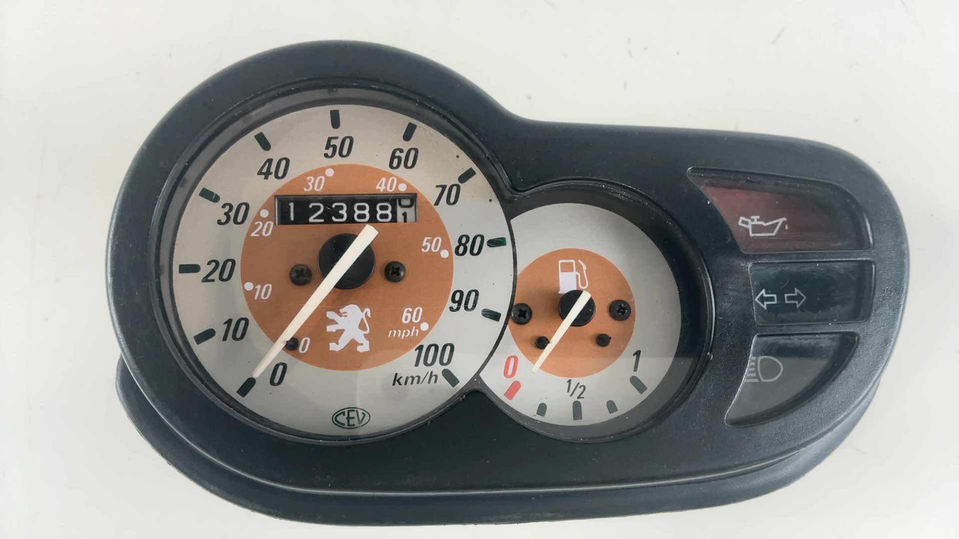 Peugeot Trekker TKR 50 50cc Speedometer Instrument Cluster 1997-2001 OEM 748981 - Image 4