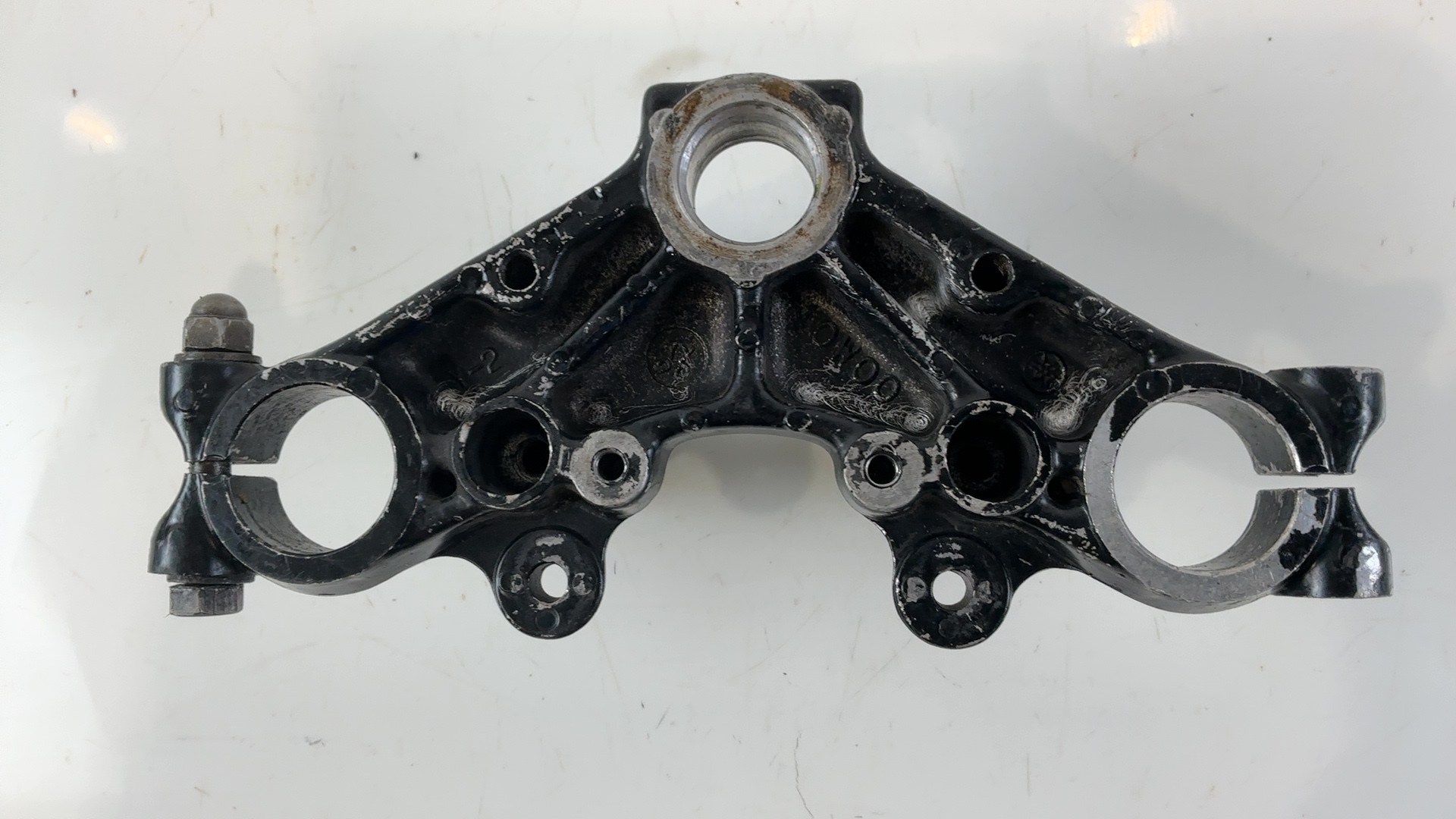 Yamaha RD125LC 10W 125cc Upper Triple Clamp 1982-1987 OEM 10W-23435-00-98 - Image 4