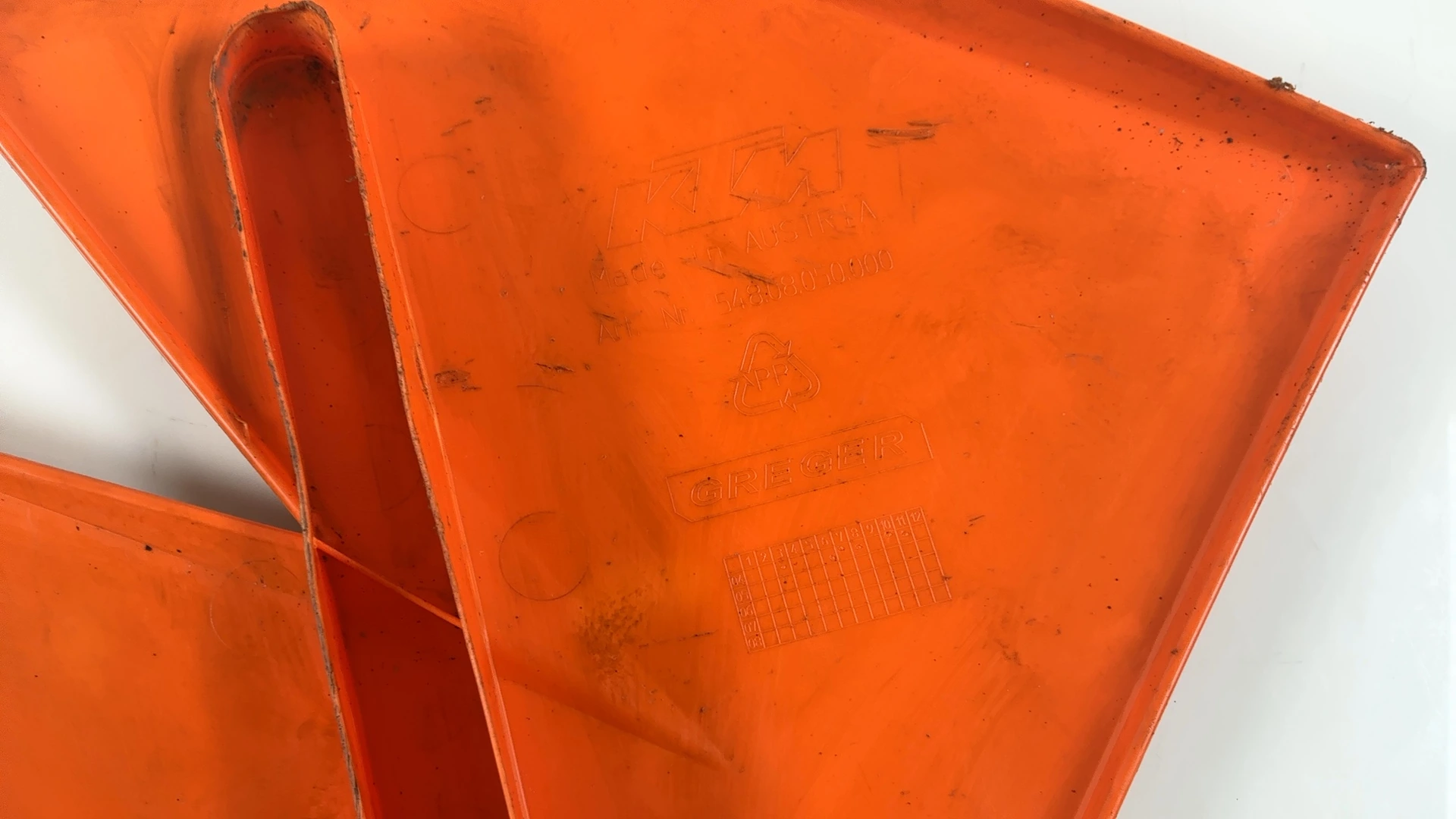KTM SX 250 Radiator Spoiler Shroud Left 2003 2004 2005 2006 OEM 54808050000 - Image 8