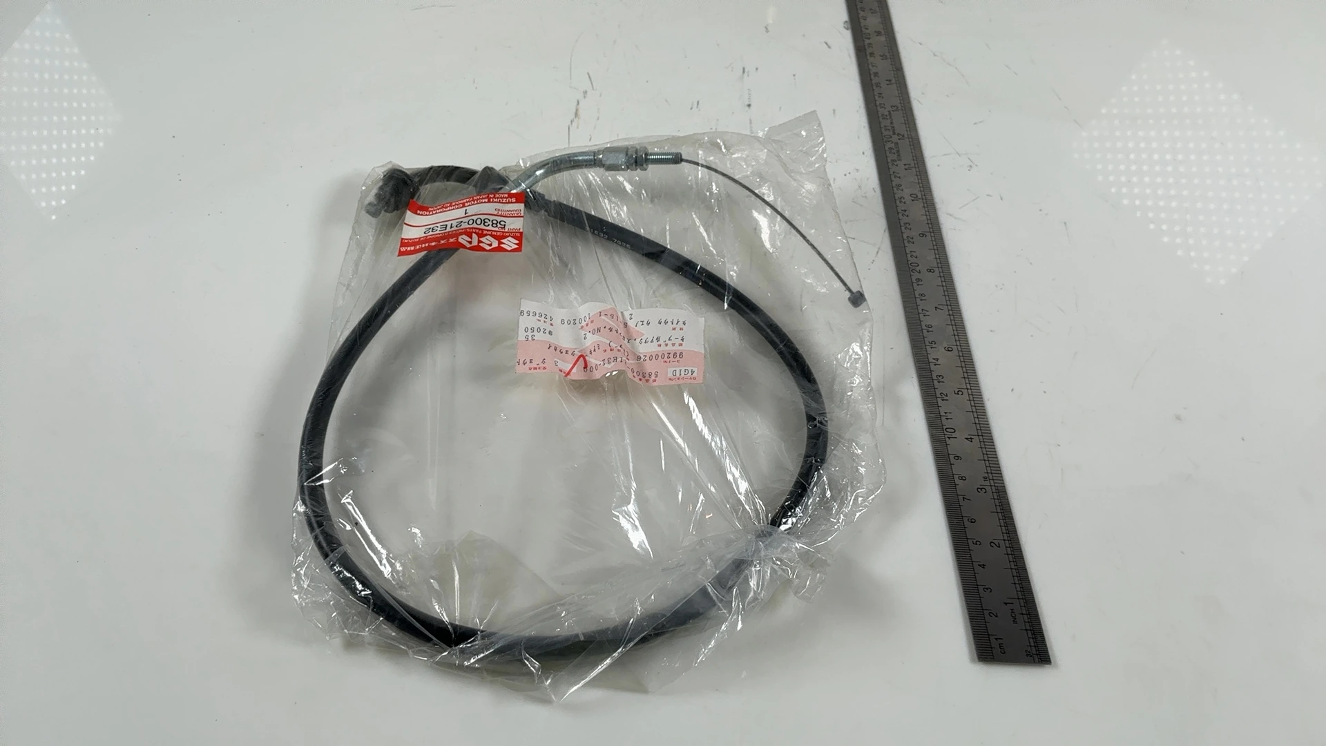 Suzuki RF400 GK78A 400cc Throttle Cable 1993-1997 OEM 58300-21E32 - Image 3