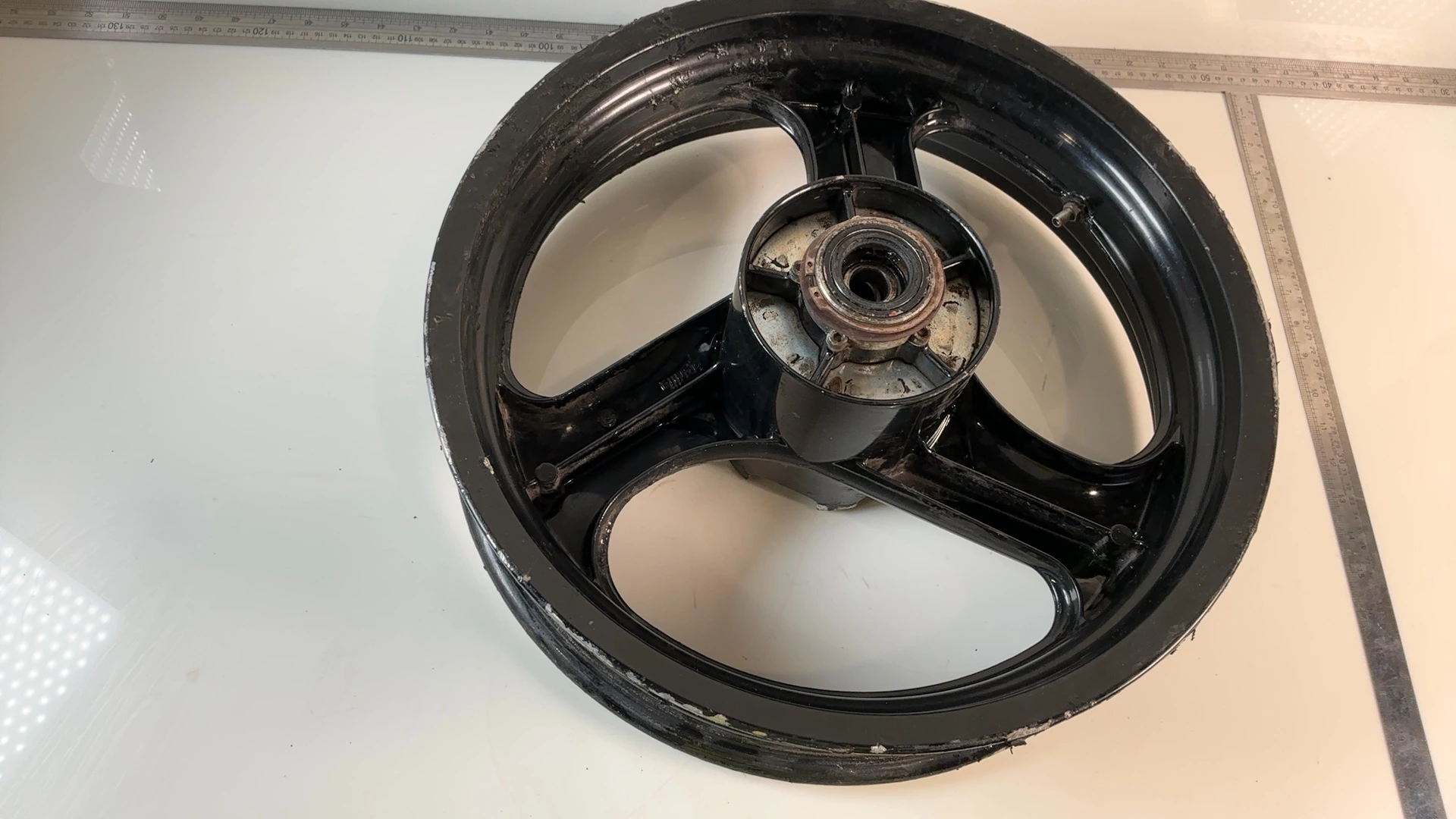APRILIA RS 125 125CC REAR WHEEL RIM 1995-1998 OEM AP8125950 GRIMECA - Image 3