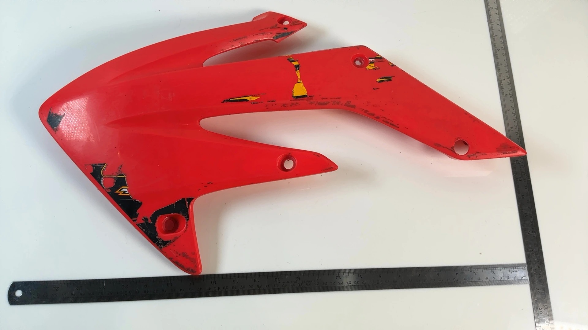 Honda CRF250X CRF250R 250cc Left Radiator Fairing 2004-2009 OEM 19034-KRN-000 - Image 3