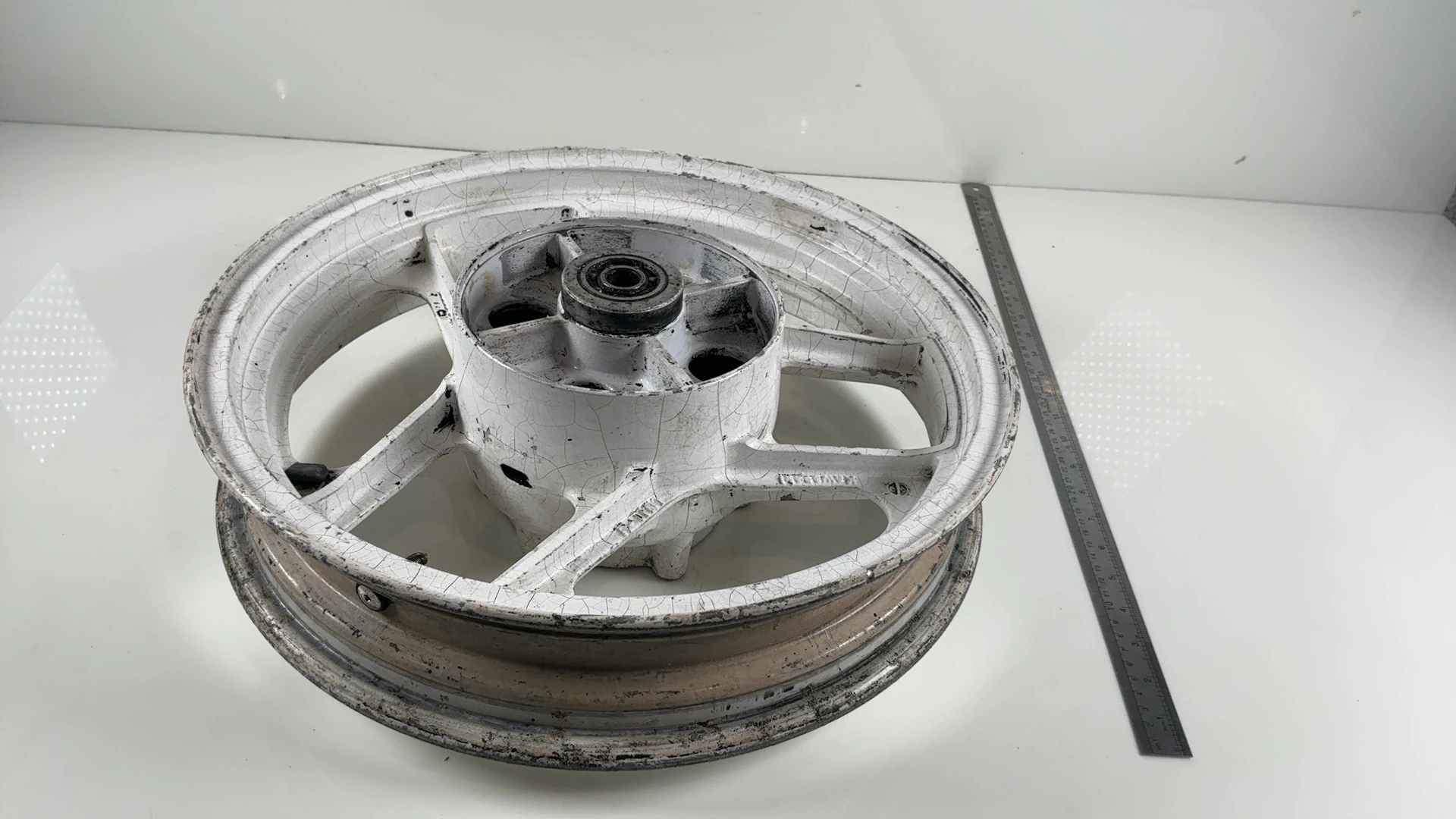 Kawasaki Ninja 600R ZX600C 600cc Rear Wheel Rim 1988 1989 OEM 41073-1322 - Image 3