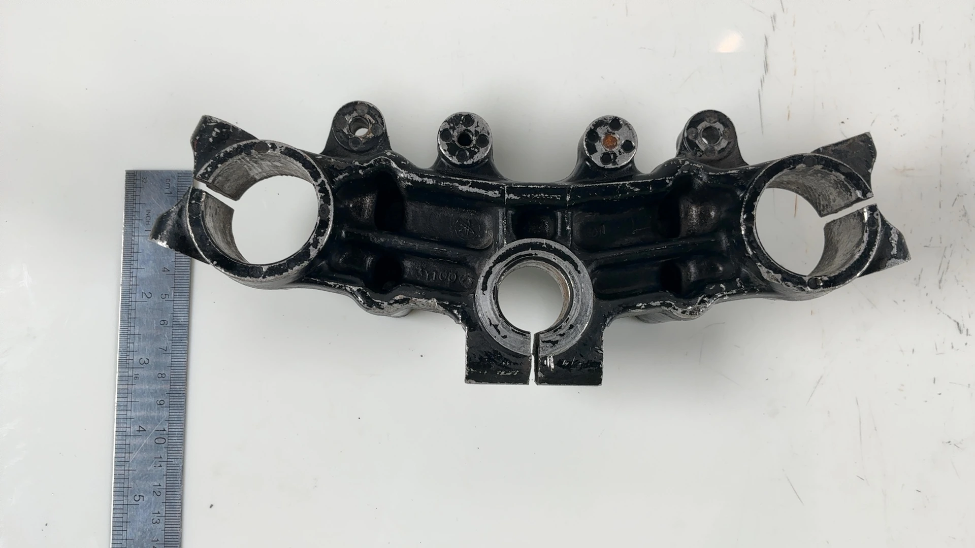 Yamaha XT250 3Y1 250cc Upper Fork Bridge Yoke 1980-1983 OEM 3Y1-23435-00-98 - Image 4