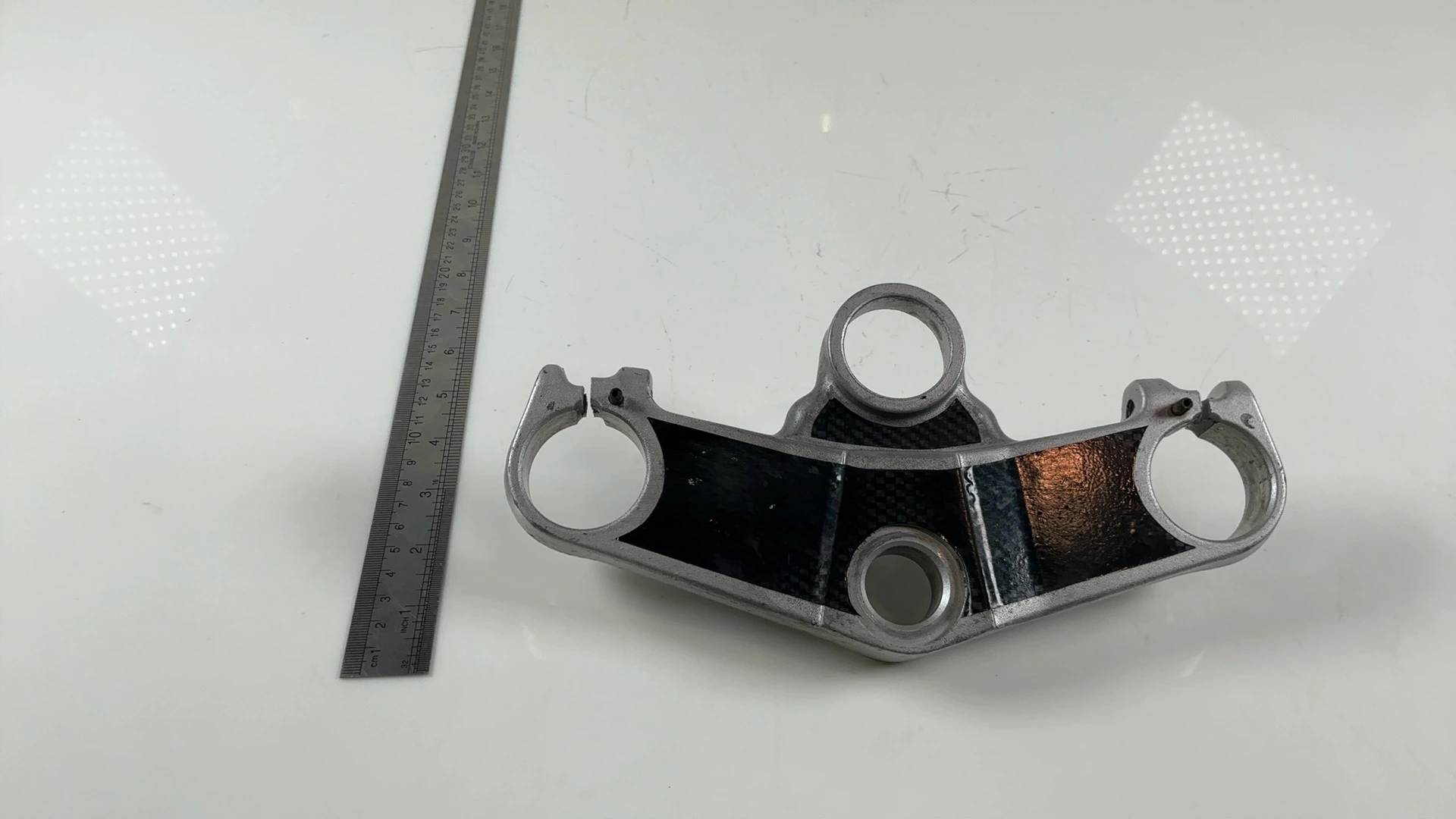 Yamaha FZR600 FZR600R 600cc Upper Fork Bridge Yoke 1989-1993 OEM 3HE-23435-00-00 - Image 4