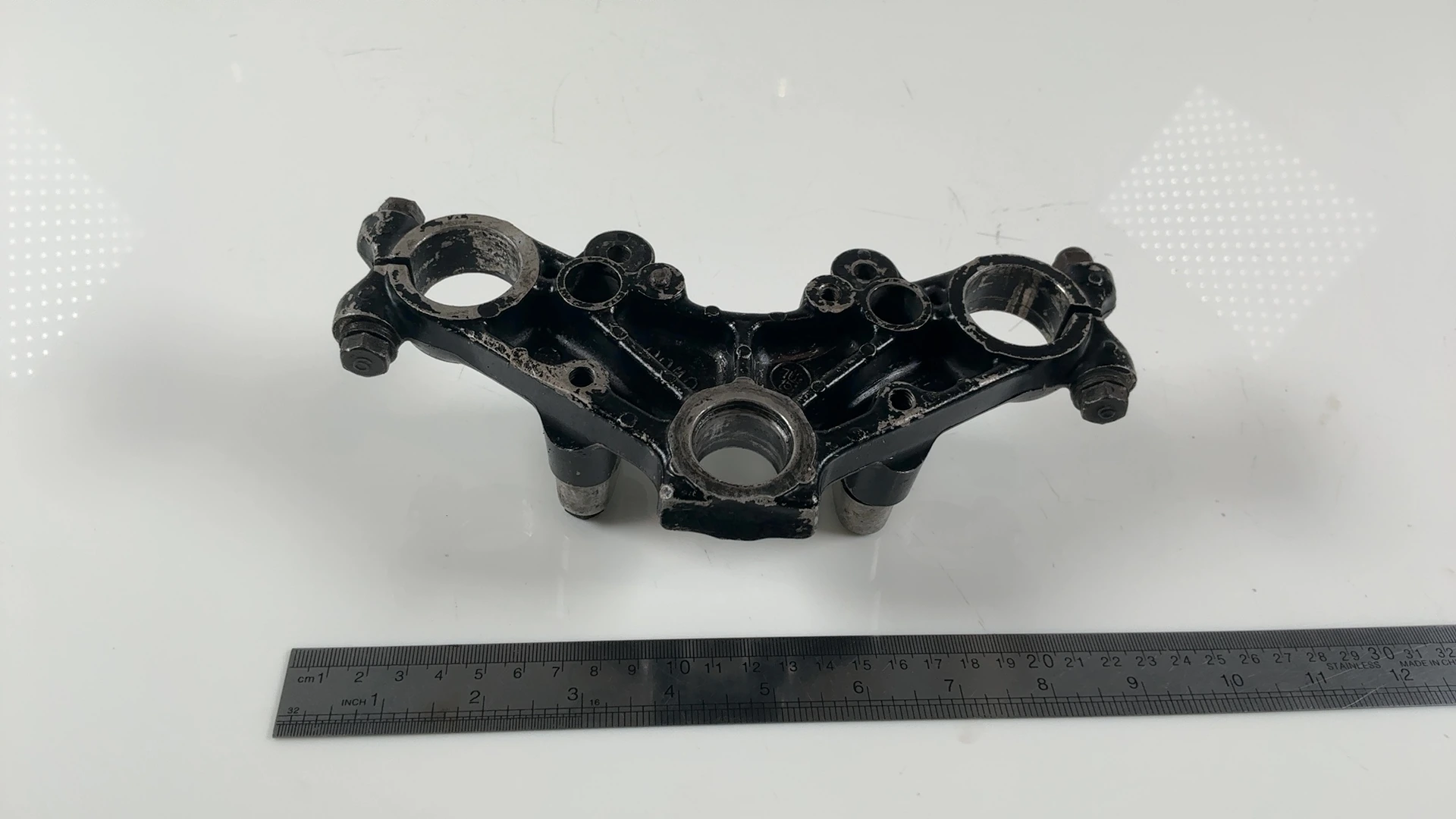 Yamaha RD125LC RD125 Upper Triple Clamp Fork Bridge 1982-84 OEM 10W-23435-00-98 - Image 5