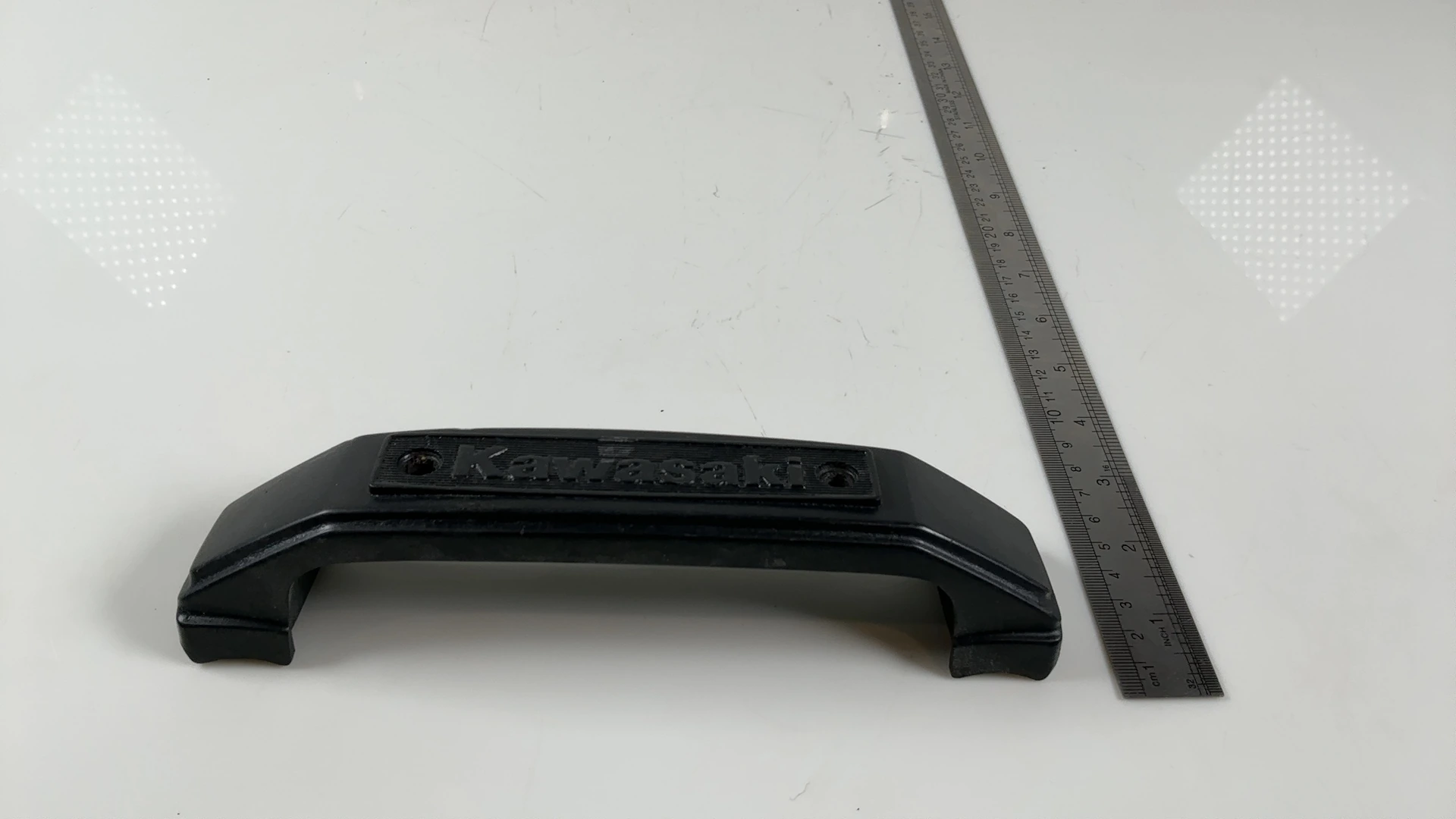 Kawasaki KZ1000 KZ750 KZ550 Front Fork Cover Emblem Trim 1979-83 OEM 44033-1053 - Image 3